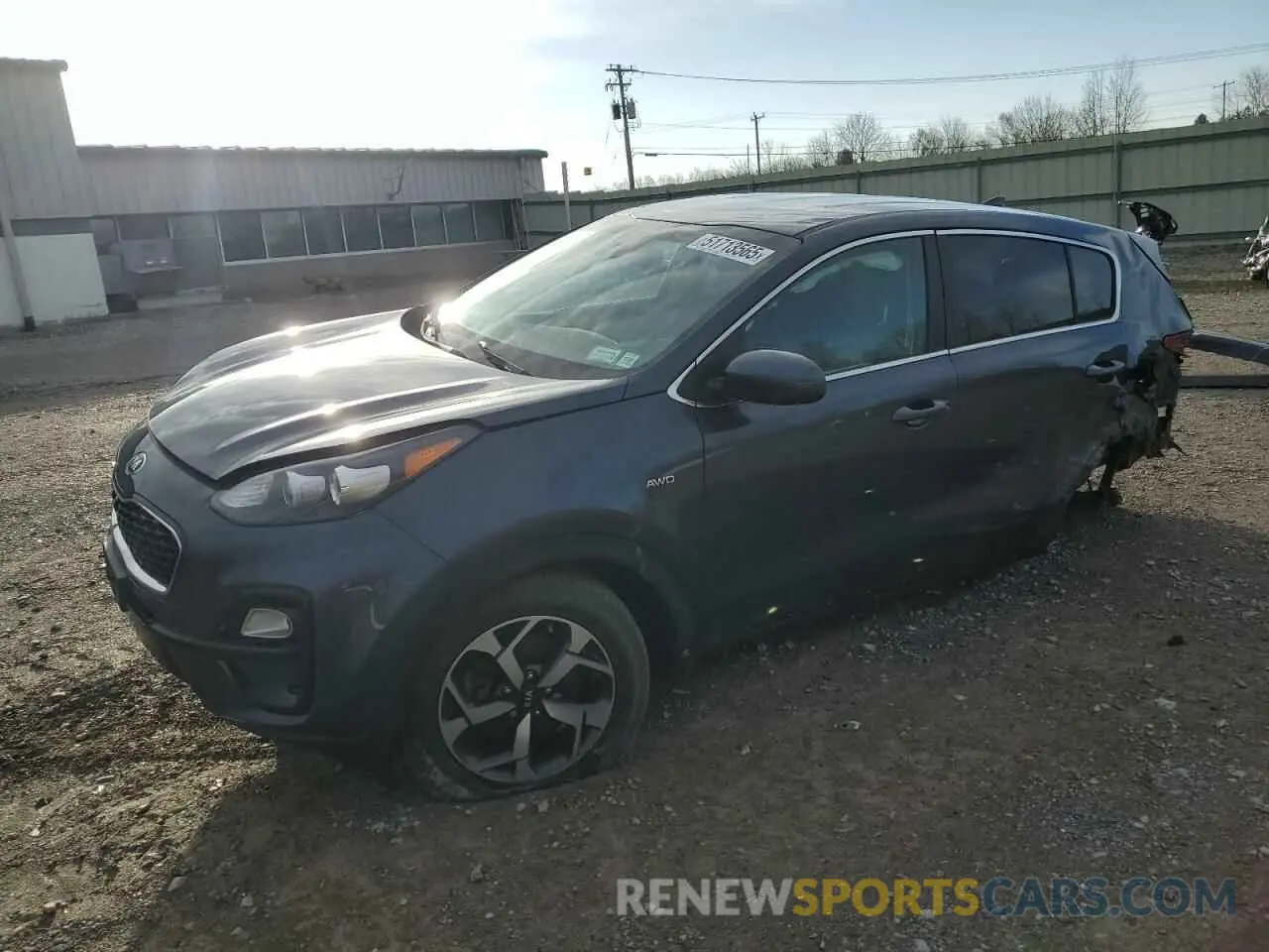 1 Photograph of a damaged car KNDPMCAC6N7982886 KIA SPORTAGE 2022