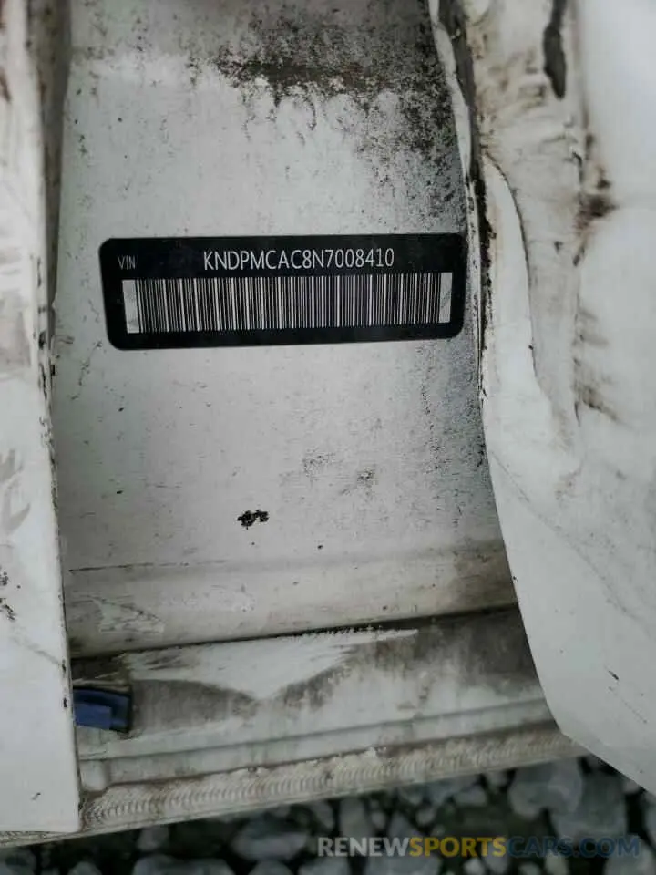 13 Photograph of a damaged car KNDPMCAC8N7008410 KIA SPORTAGE 2022