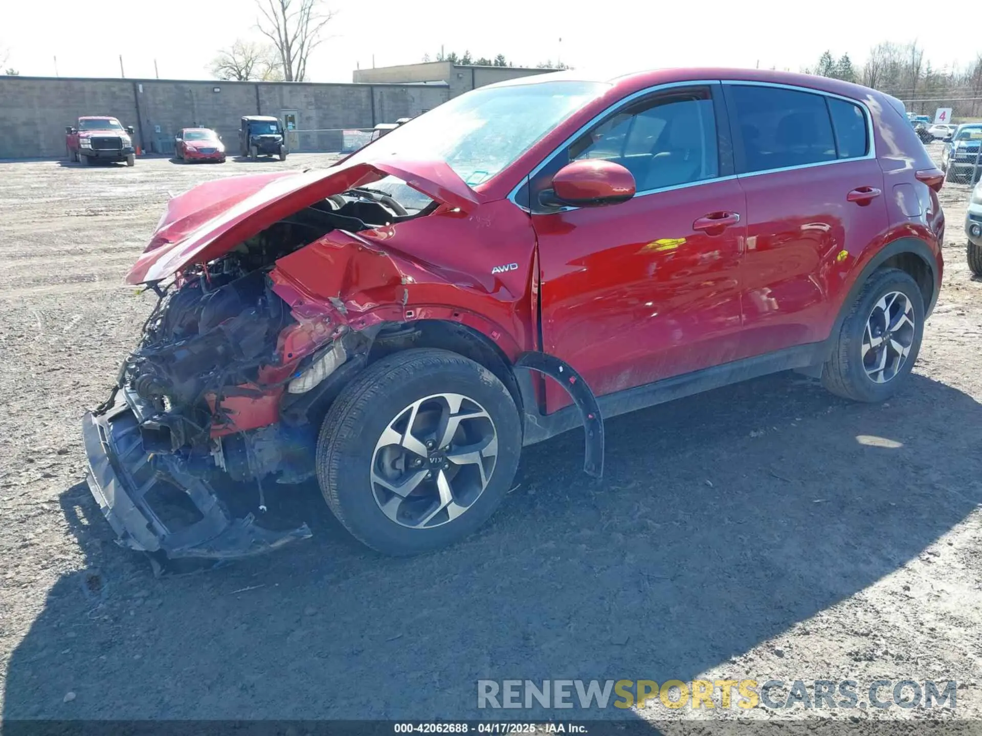2 Photograph of a damaged car KNDPMCAC9N7010389 KIA SPORTAGE 2022