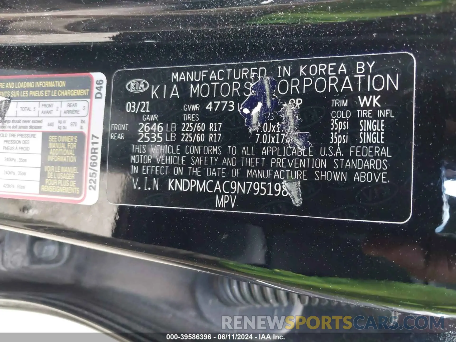 9 Photograph of a damaged car KNDPMCAC9N7951986 KIA SPORTAGE 2022