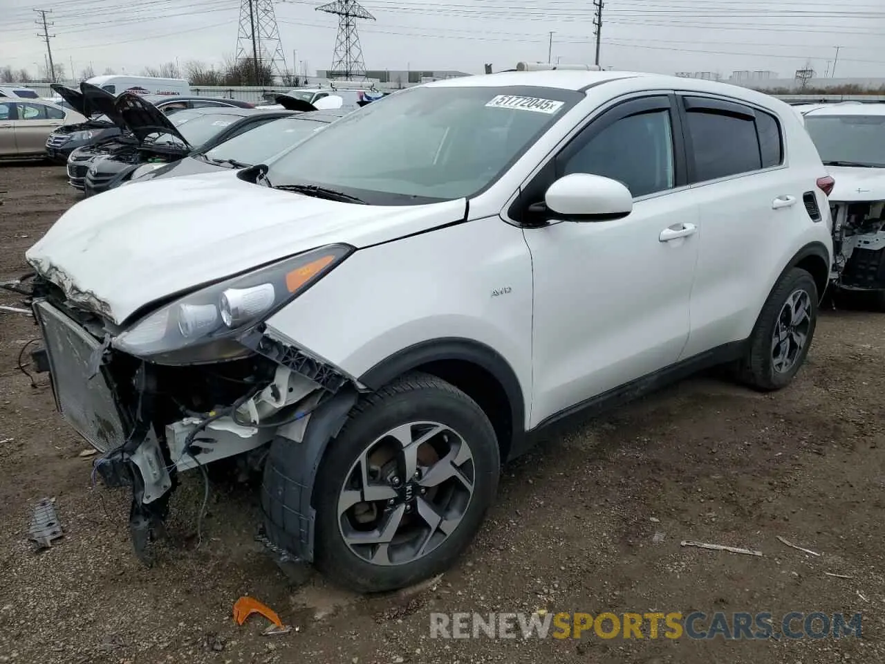1 Photograph of a damaged car KNDPMCACXN7999691 KIA SPORTAGE 2022