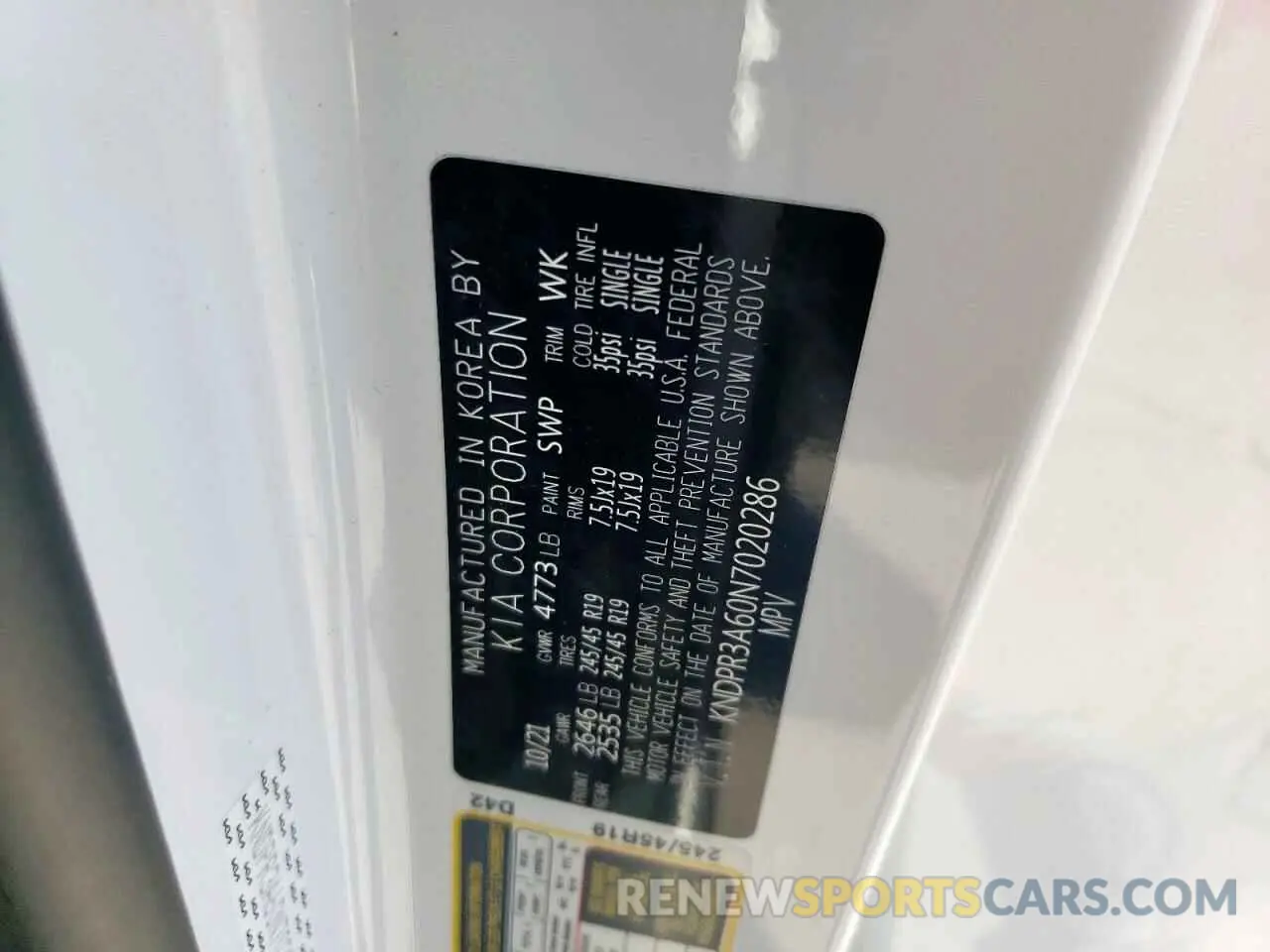 16 Photograph of a damaged car KNDPR3A60N7020286 KIA SPORTAGE 2022