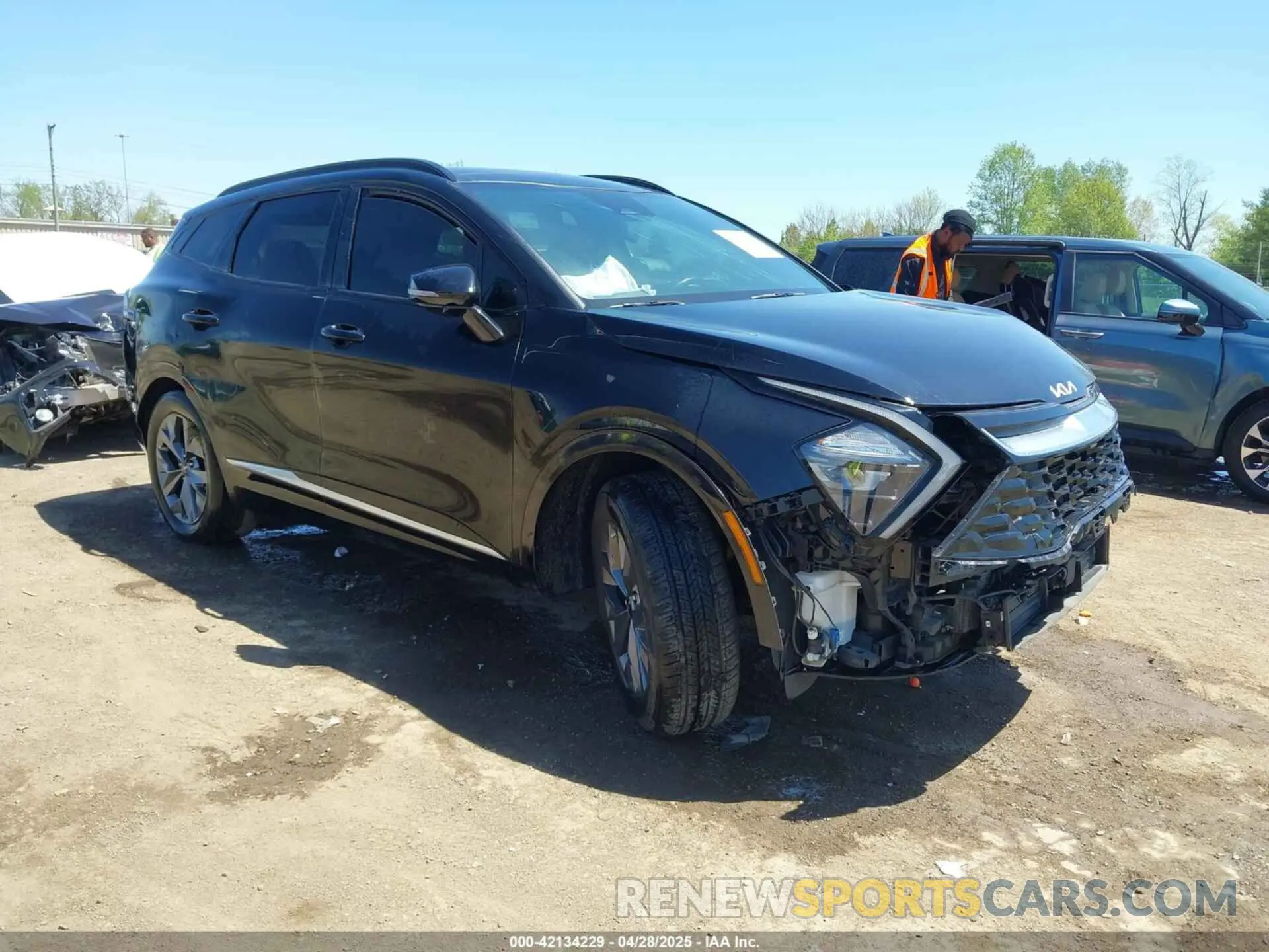 1 Photograph of a damaged car 5XYK43AF1PG020599 KIA SPORTAGE 2023
