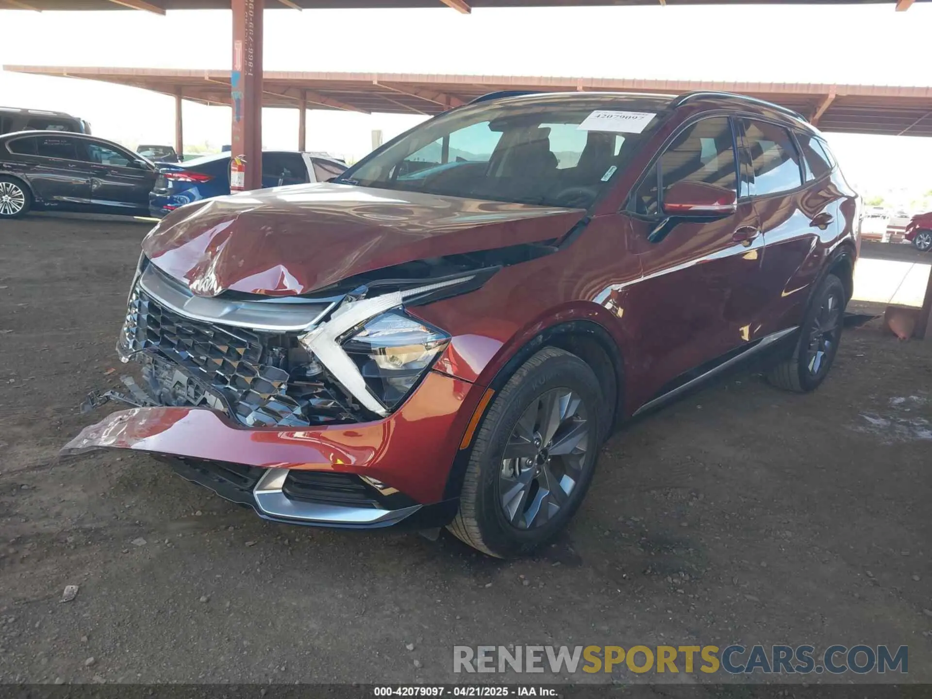 2 Photograph of a damaged car 5XYK43AF2PG079645 KIA SPORTAGE 2023