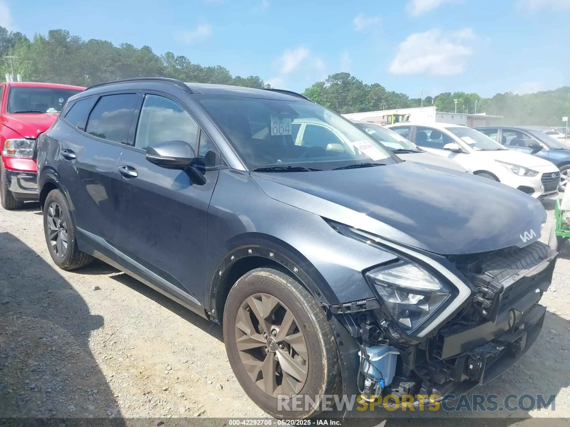 1 Photograph of a damaged car 5XYK43AFXPG108003 KIA SPORTAGE 2023