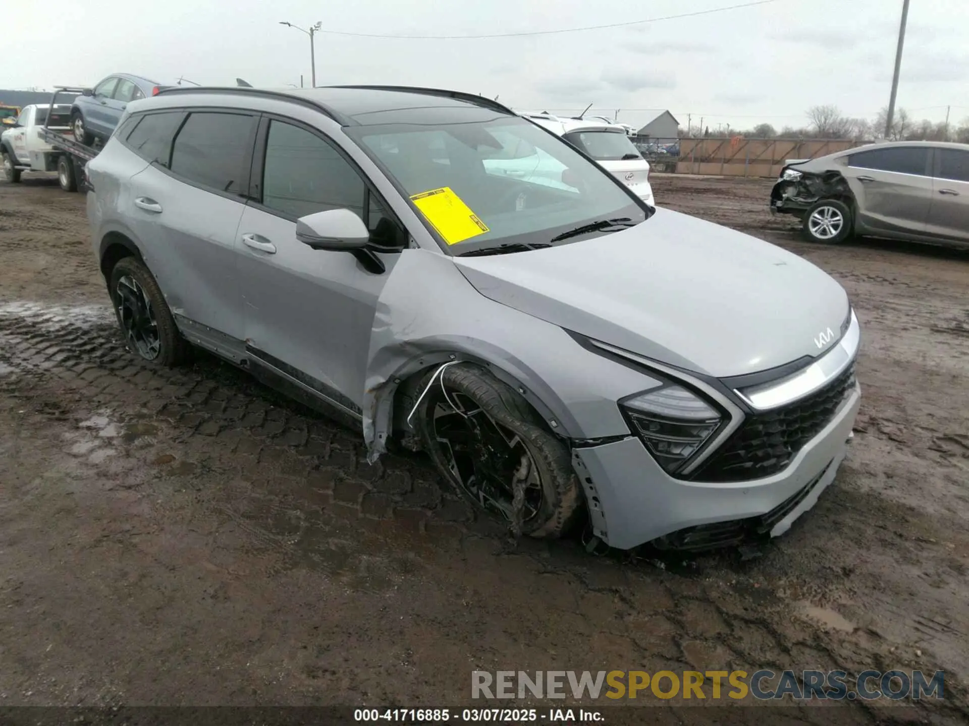 1 Photograph of a damaged car 5XYK5CAF3PG133449 KIA SPORTAGE 2023