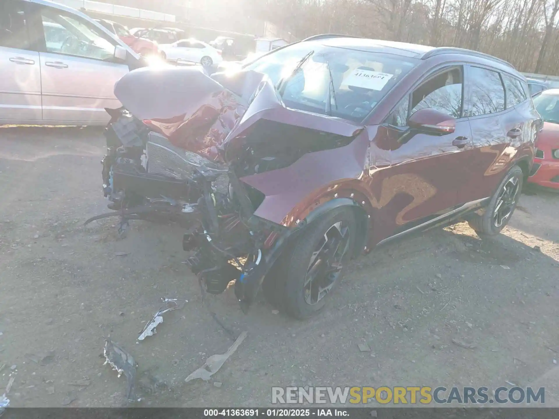 2 Photograph of a damaged car 5XYK5CAF7PG129825 KIA SPORTAGE 2023