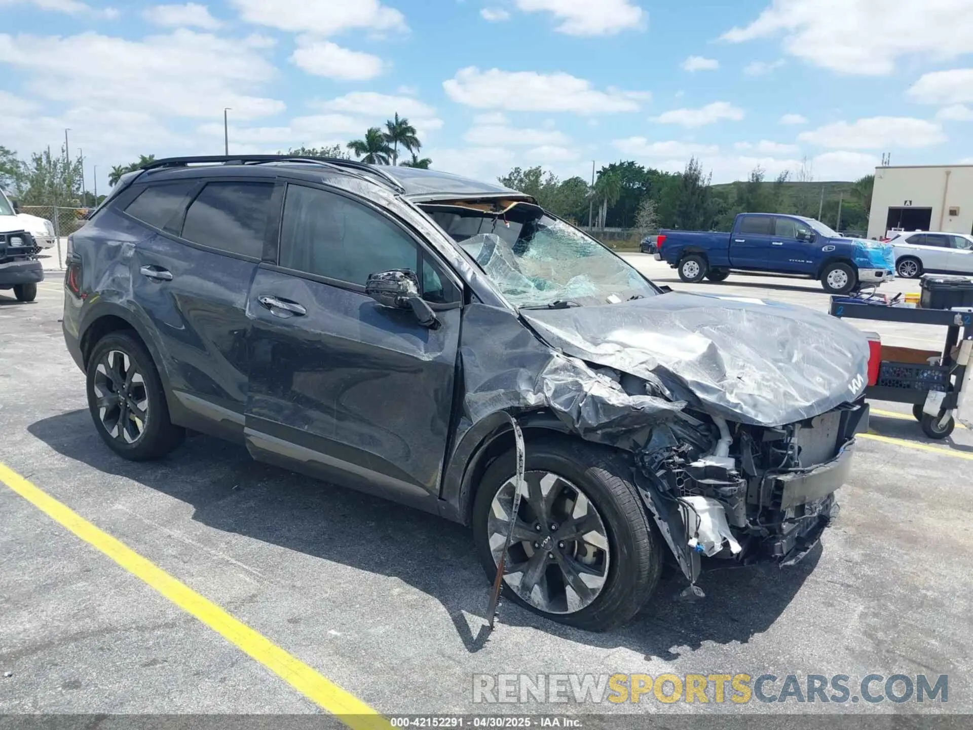 1 Photograph of a damaged car 5XYK6CAF3PG093614 KIA SPORTAGE 2023