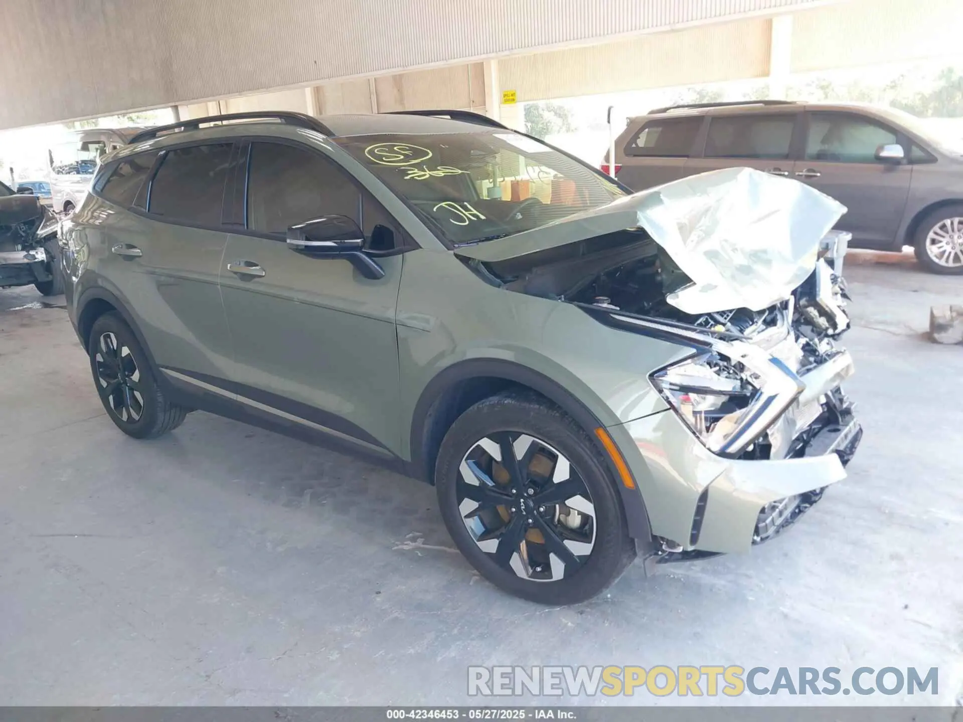 1 Photograph of a damaged car 5XYK6CAF3PG133156 KIA SPORTAGE 2023
