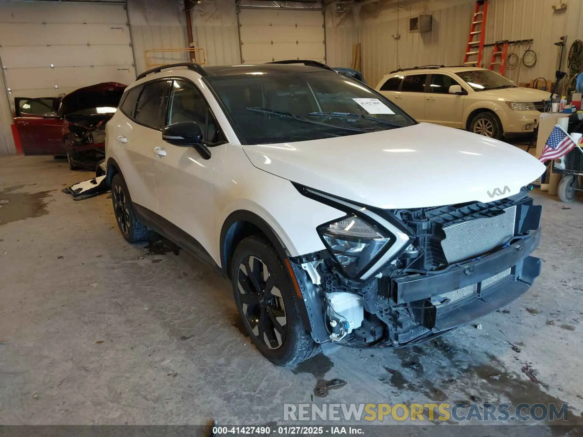 1 Photograph of a damaged car 5XYK6CAF6PG019152 KIA SPORTAGE 2023