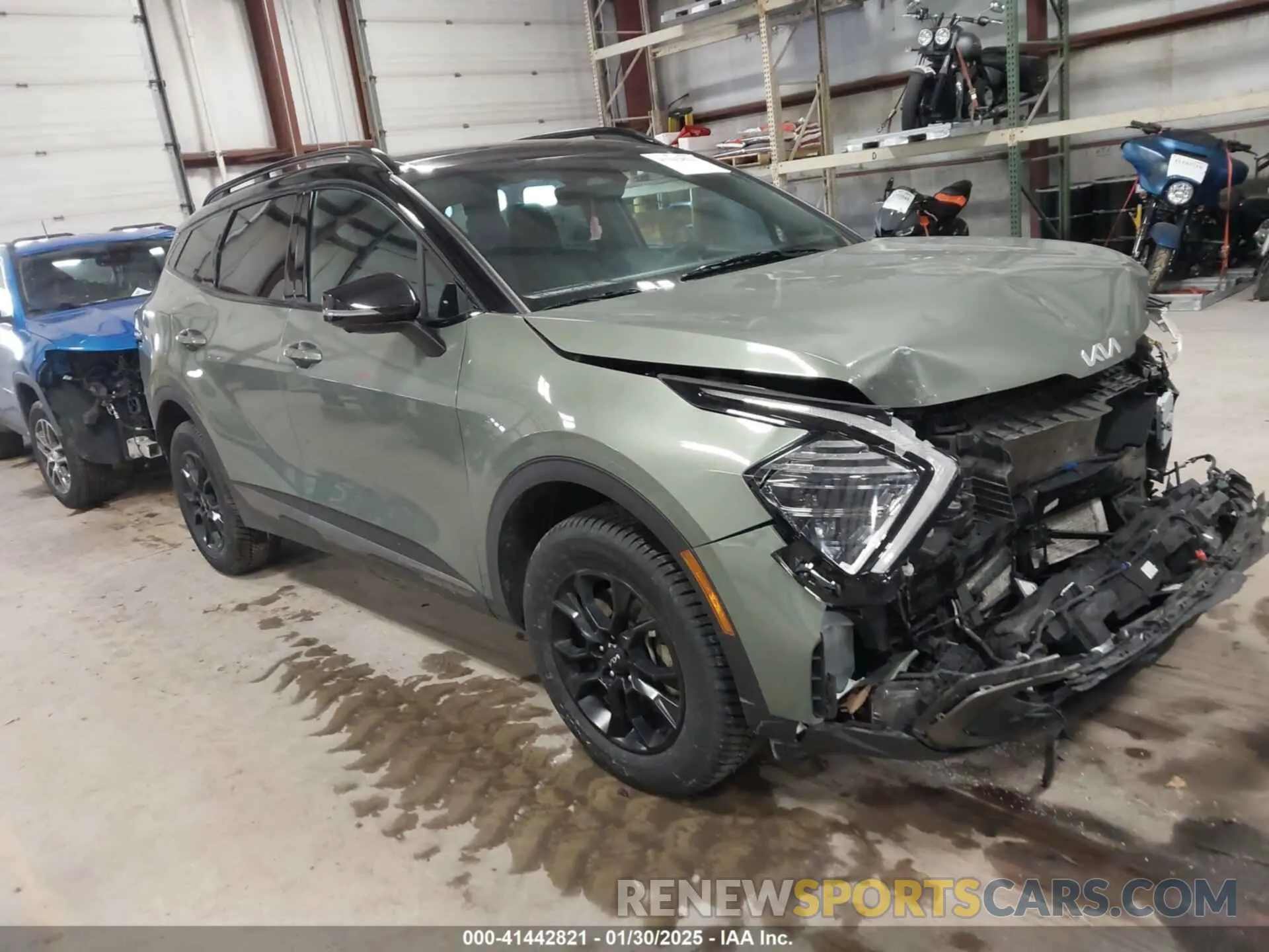 1 Photograph of a damaged car 5XYK7CAF2PG124221 KIA SPORTAGE 2023