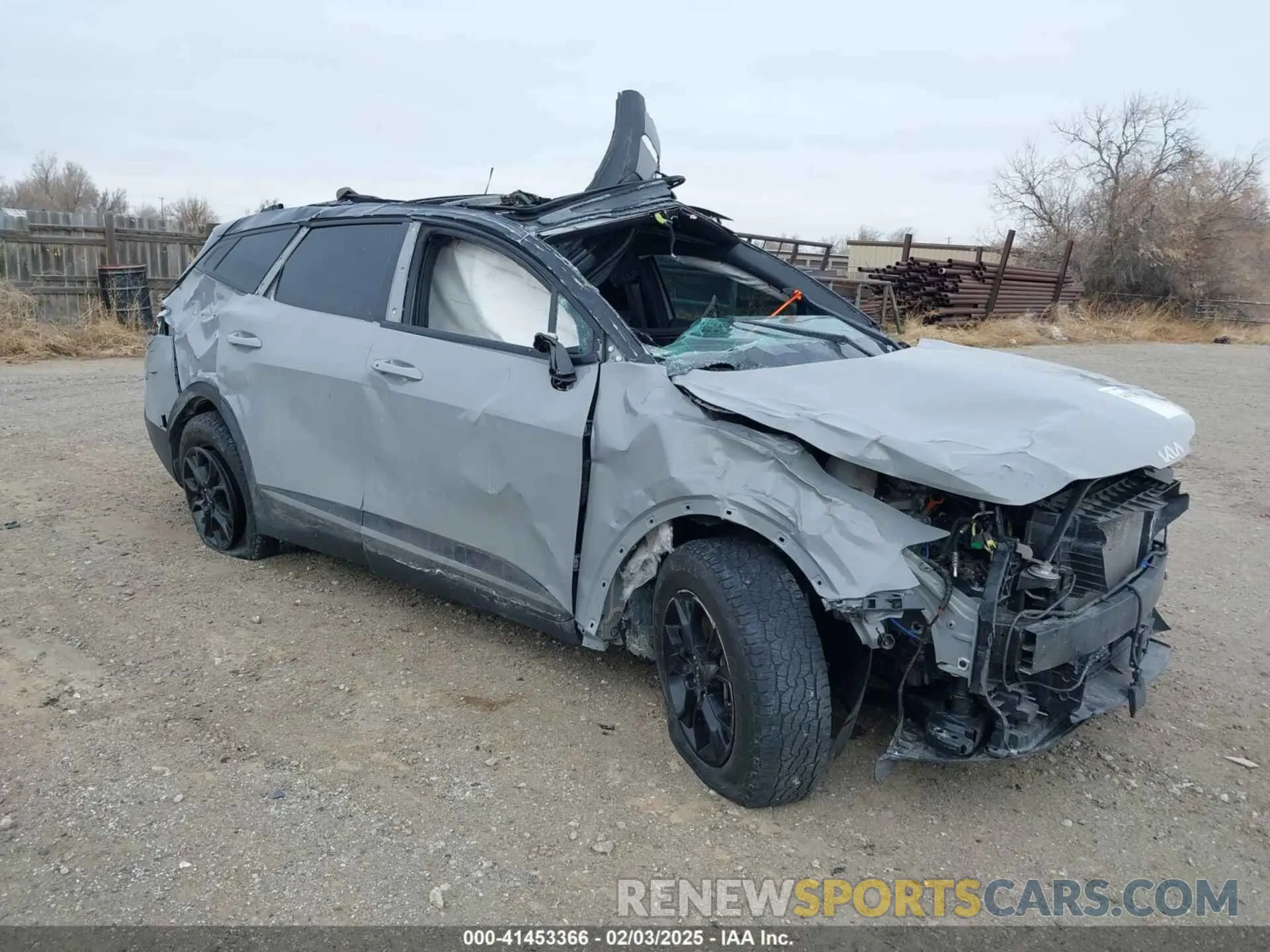 1 Photograph of a damaged car 5XYK7CAF5PG014764 KIA SPORTAGE 2023