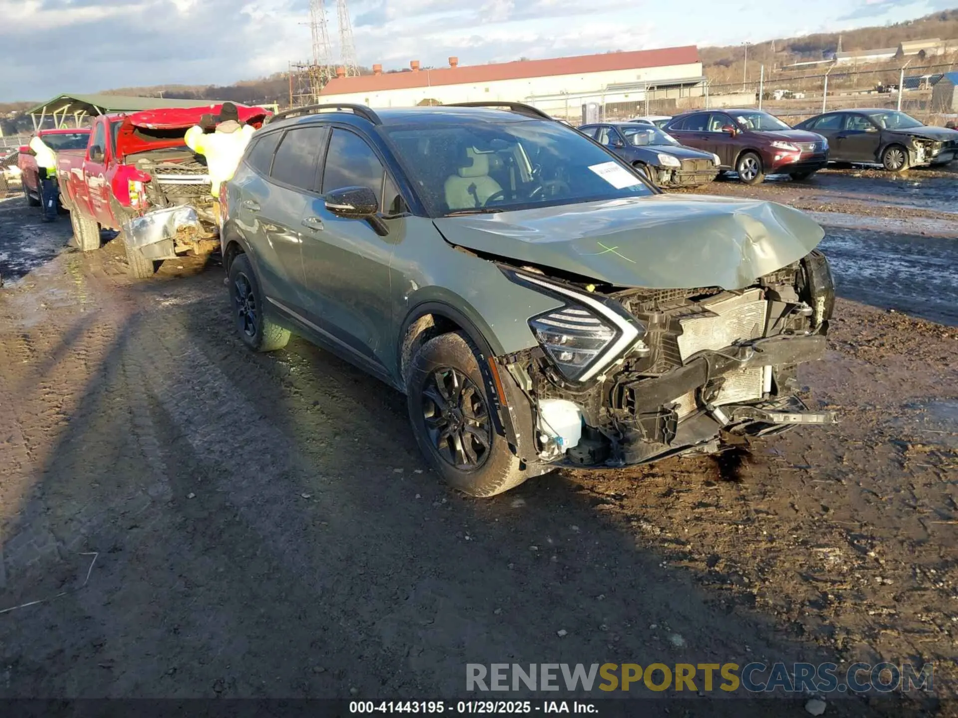 1 Photograph of a damaged car 5XYK7CAF8PG009221 KIA SPORTAGE 2023
