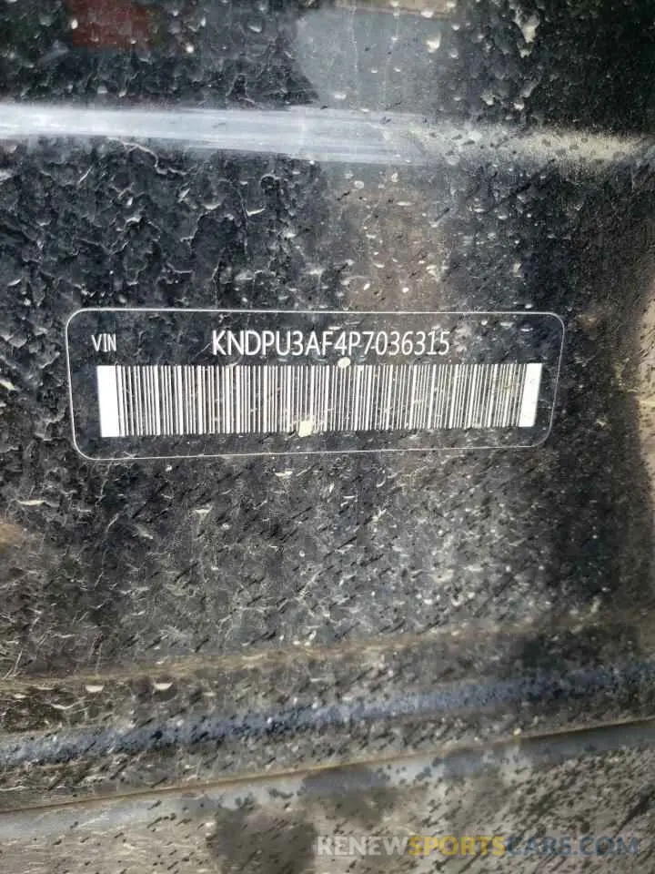 13 Photograph of a damaged car KNDPU3AF4P7036315 KIA SPORTAGE 2023