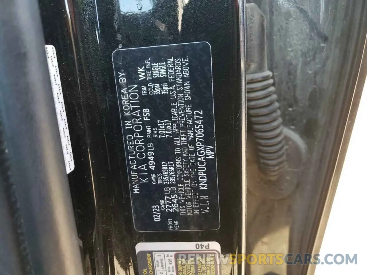 12 Photograph of a damaged car KNDPUCAGXP7065472 KIA SPORTAGE 2023