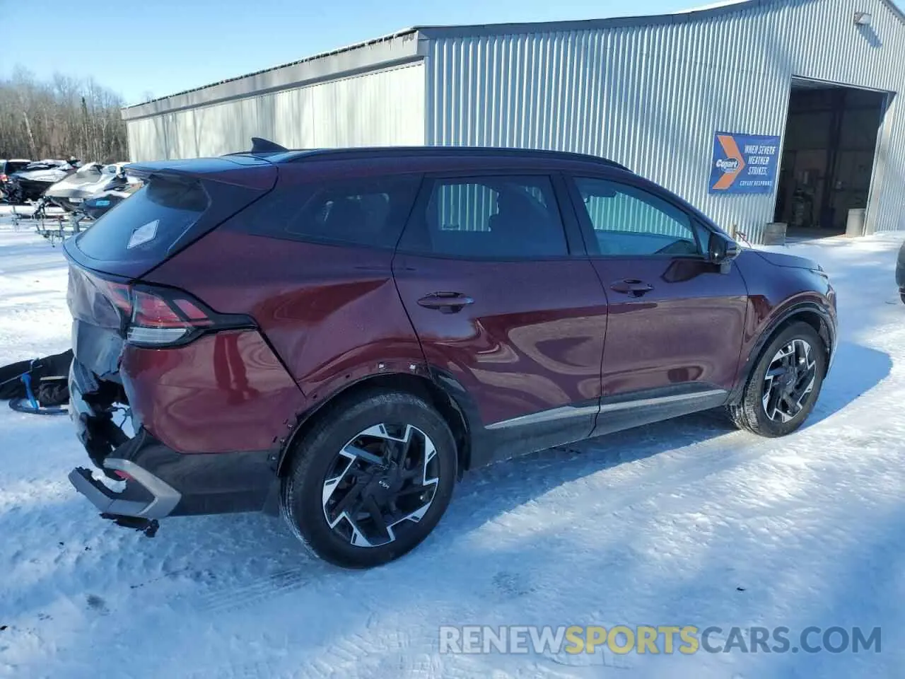 3 Photograph of a damaged car KNDPVCAF5P7194935 KIA SPORTAGE 2023
