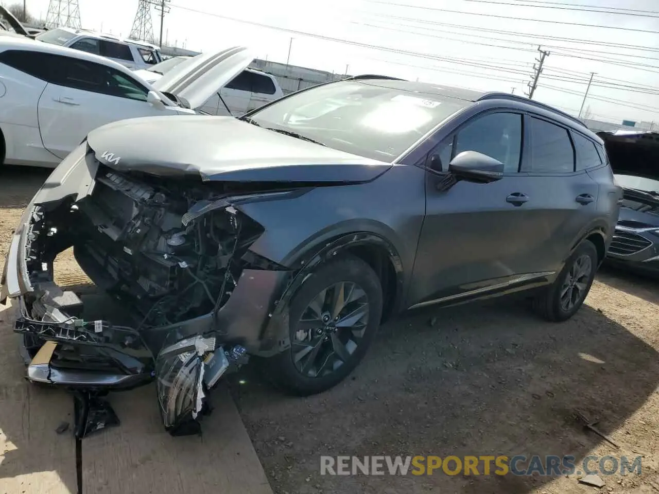 1 Photograph of a damaged car KNDPXCAG8P7010641 KIA SPORTAGE 2023