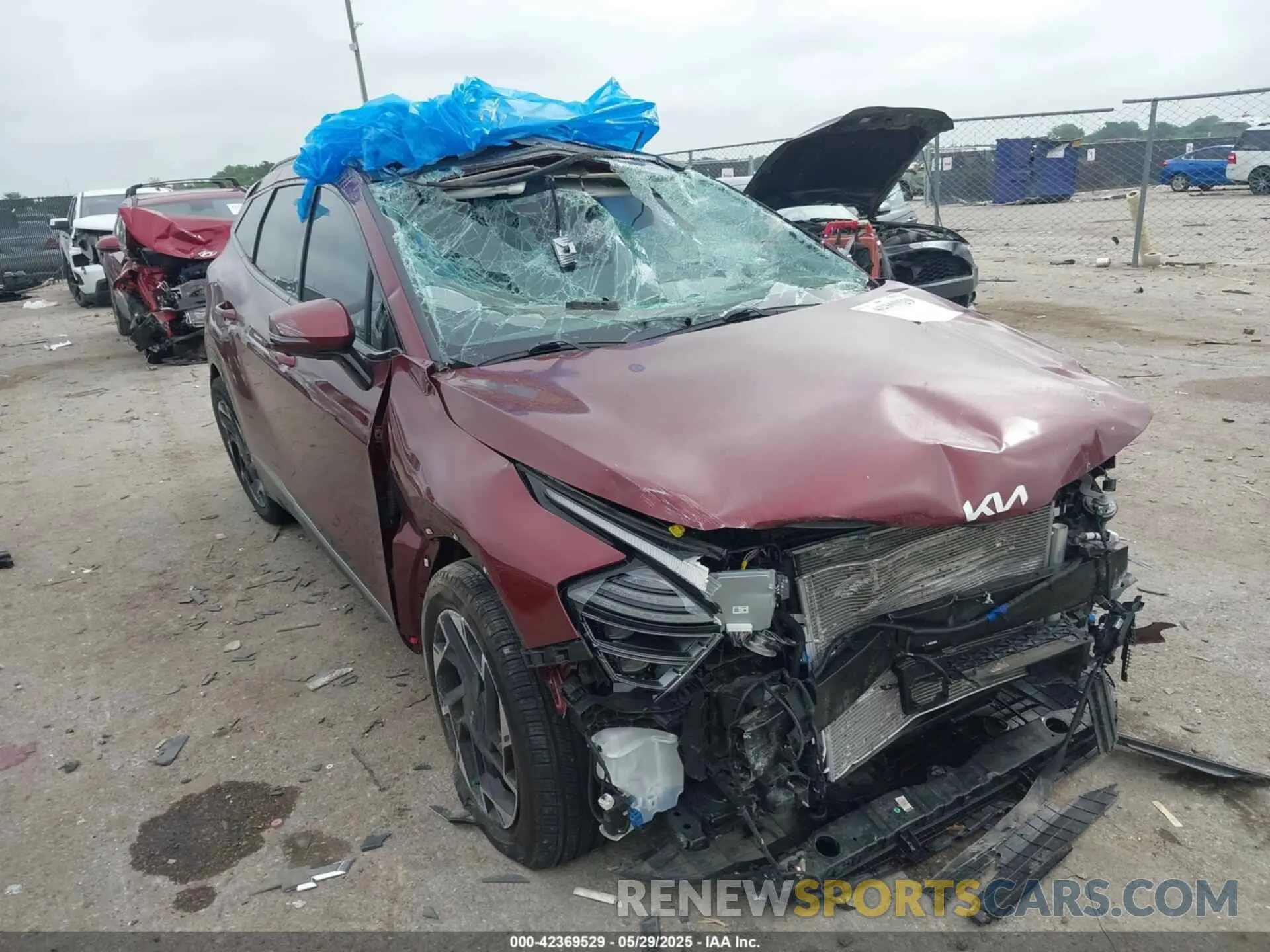 1 Photograph of a damaged car 5XYK53DFXRG160873 KIA SPORTAGE 2024