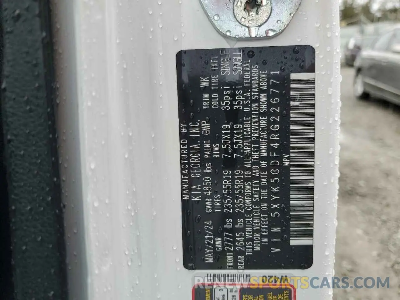 13 Photograph of a damaged car 5XYK5CDF4RG226771 KIA SPORTAGE 2024