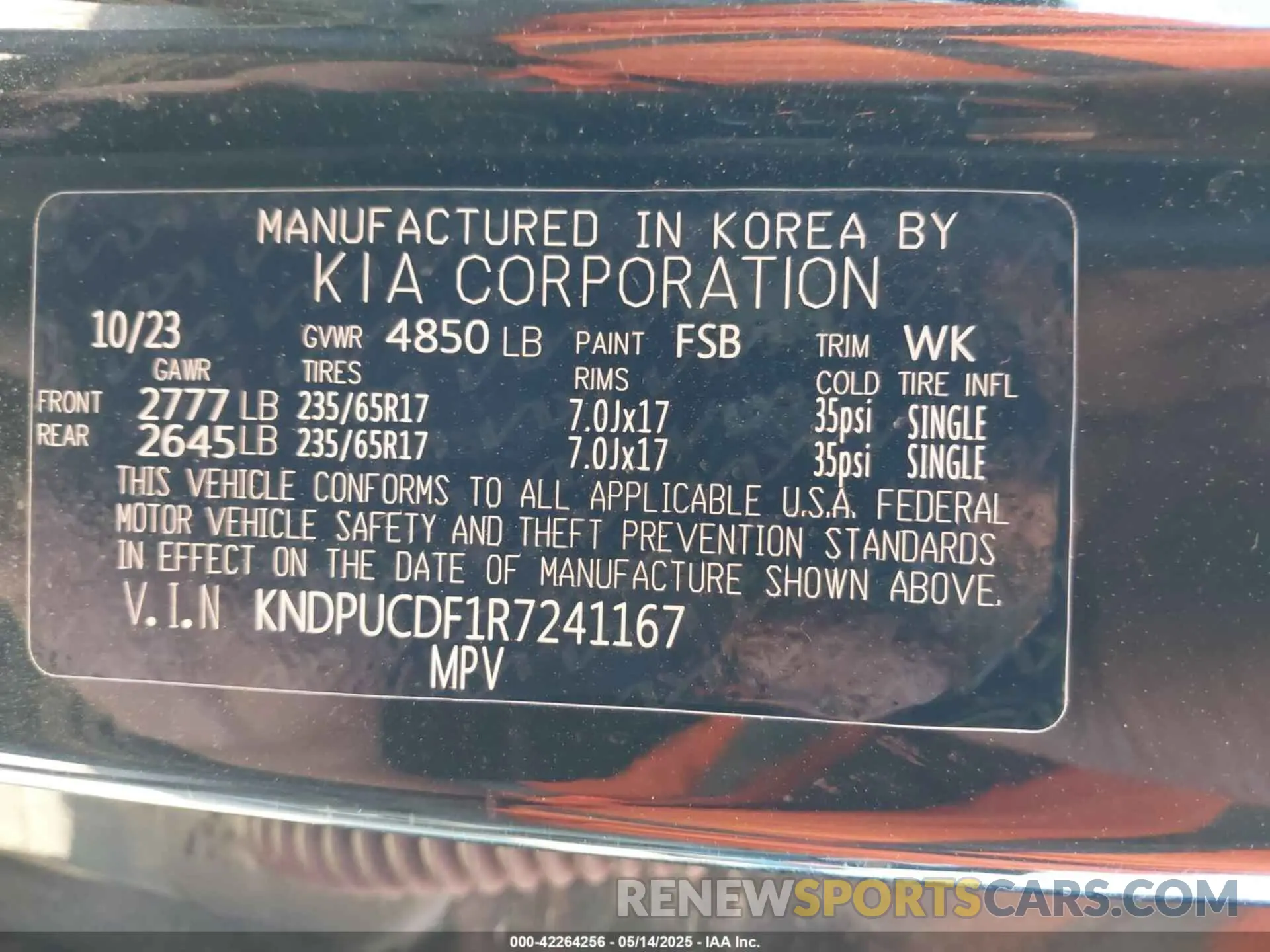 9 Photograph of a damaged car KNDPUCDF1R7241167 KIA SPORTAGE 2024