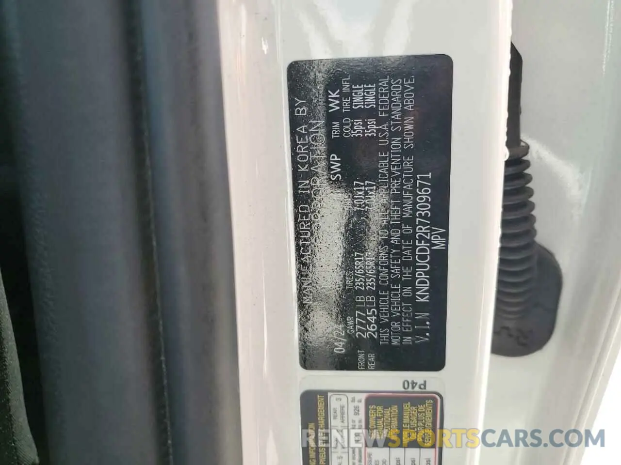 14 Photograph of a damaged car KNDPUCDF2R7309671 KIA SPORTAGE 2024