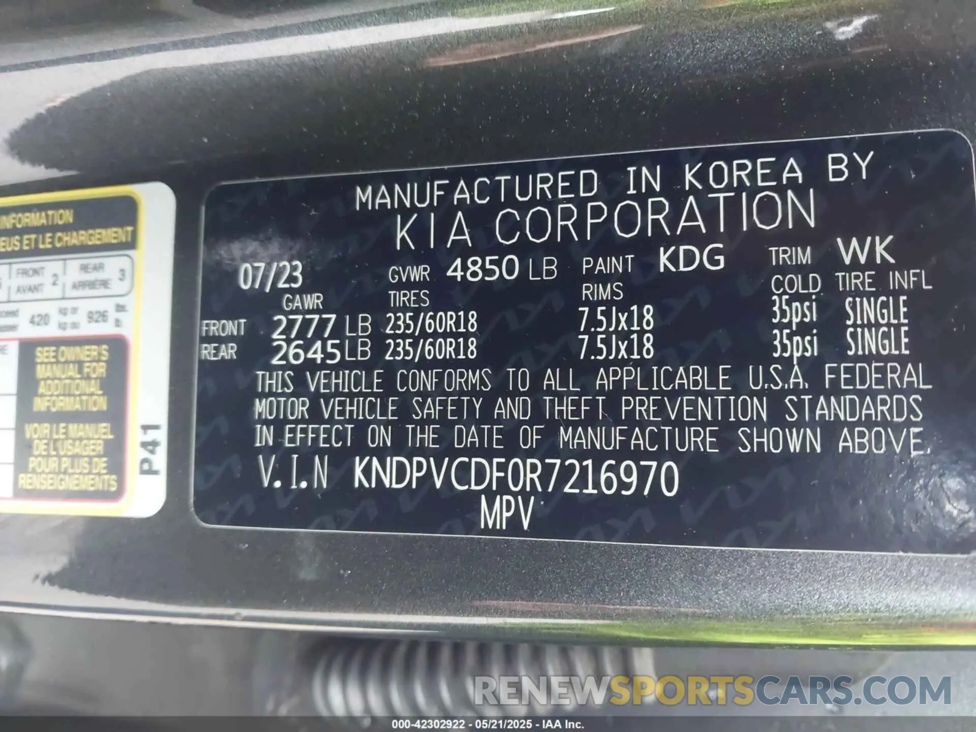 9 Photograph of a damaged car KNDPVCDF0R7216970 KIA SPORTAGE 2024