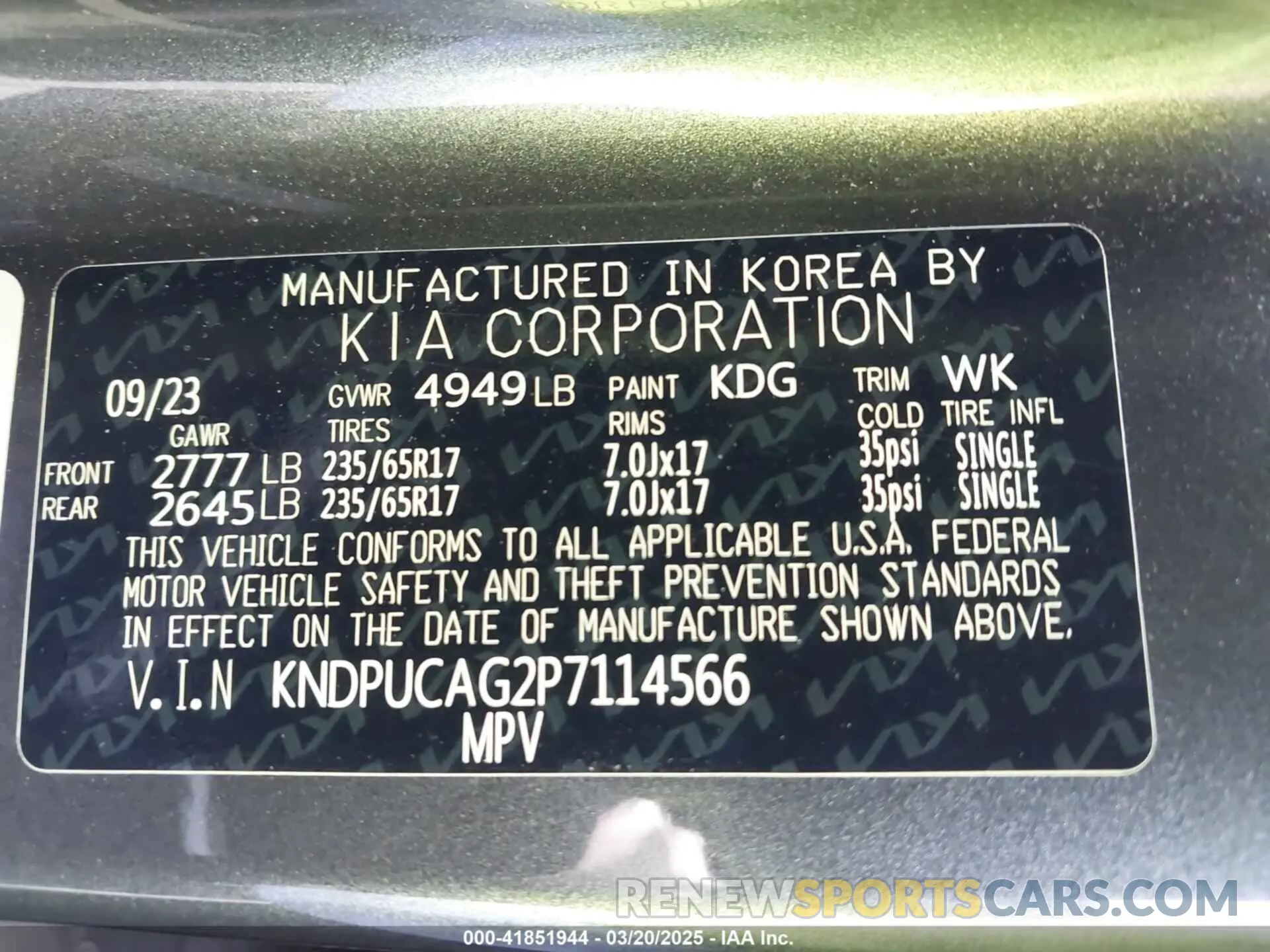 9 Photograph of a damaged car KNDPUCAG2P7114566 KIA SPORTAGE HYBRID 2023