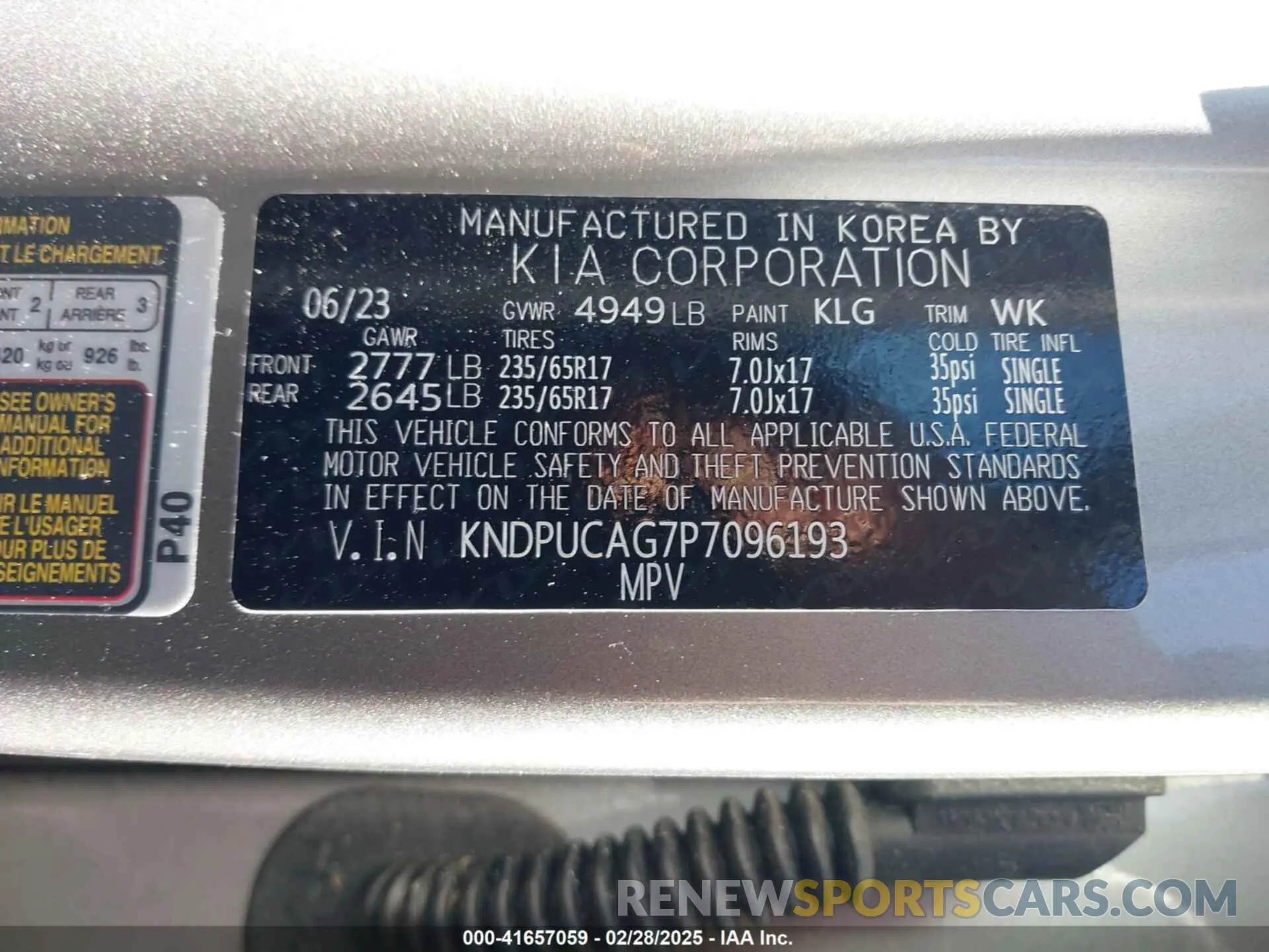 9 Photograph of a damaged car KNDPUCAG7P7096193 KIA SPORTAGE HYBRID 2023
