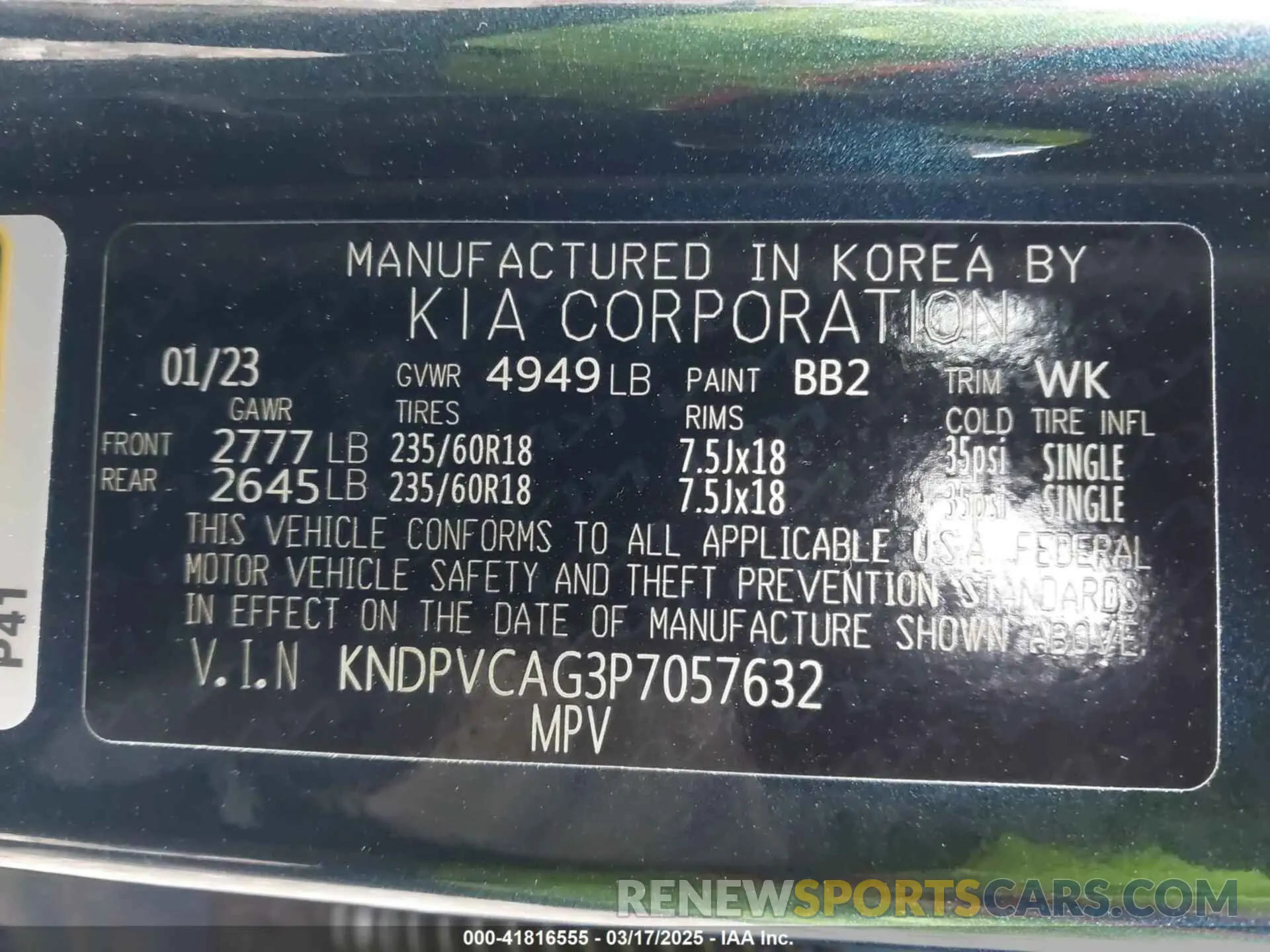 9 Photograph of a damaged car KNDPVCAG3P7057632 KIA SPORTAGE HYBRID 2023
