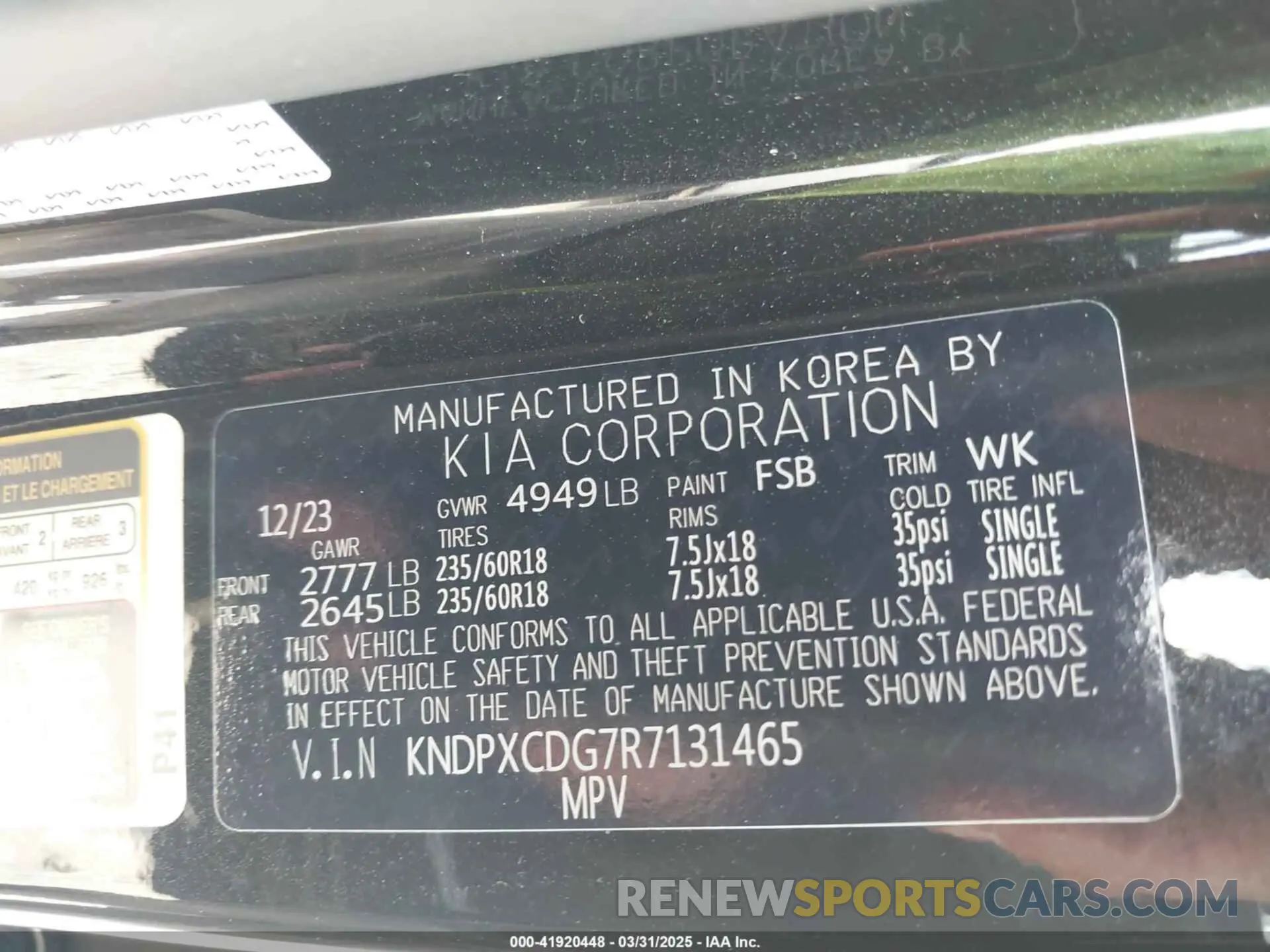 9 Photograph of a damaged car KNDPXCDG7R7131465 KIA SPORTAGE HYBRID 2024
