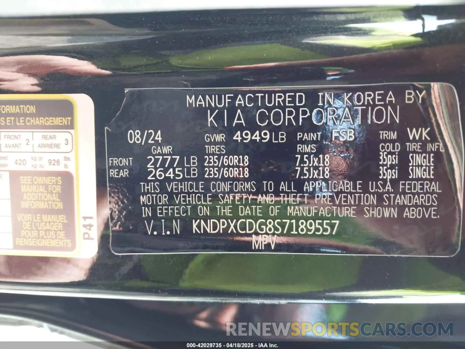 9 Photograph of a damaged car KNDPXCDG8S7189557 KIA SPORTAGE HYBRID 2025