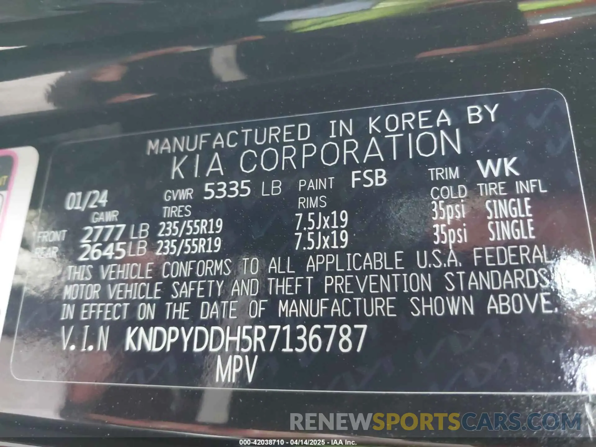 9 Photograph of a damaged car KNDPYDDH5R7136787 KIA SPORTAGE PLUG-IN HYBRID 2024