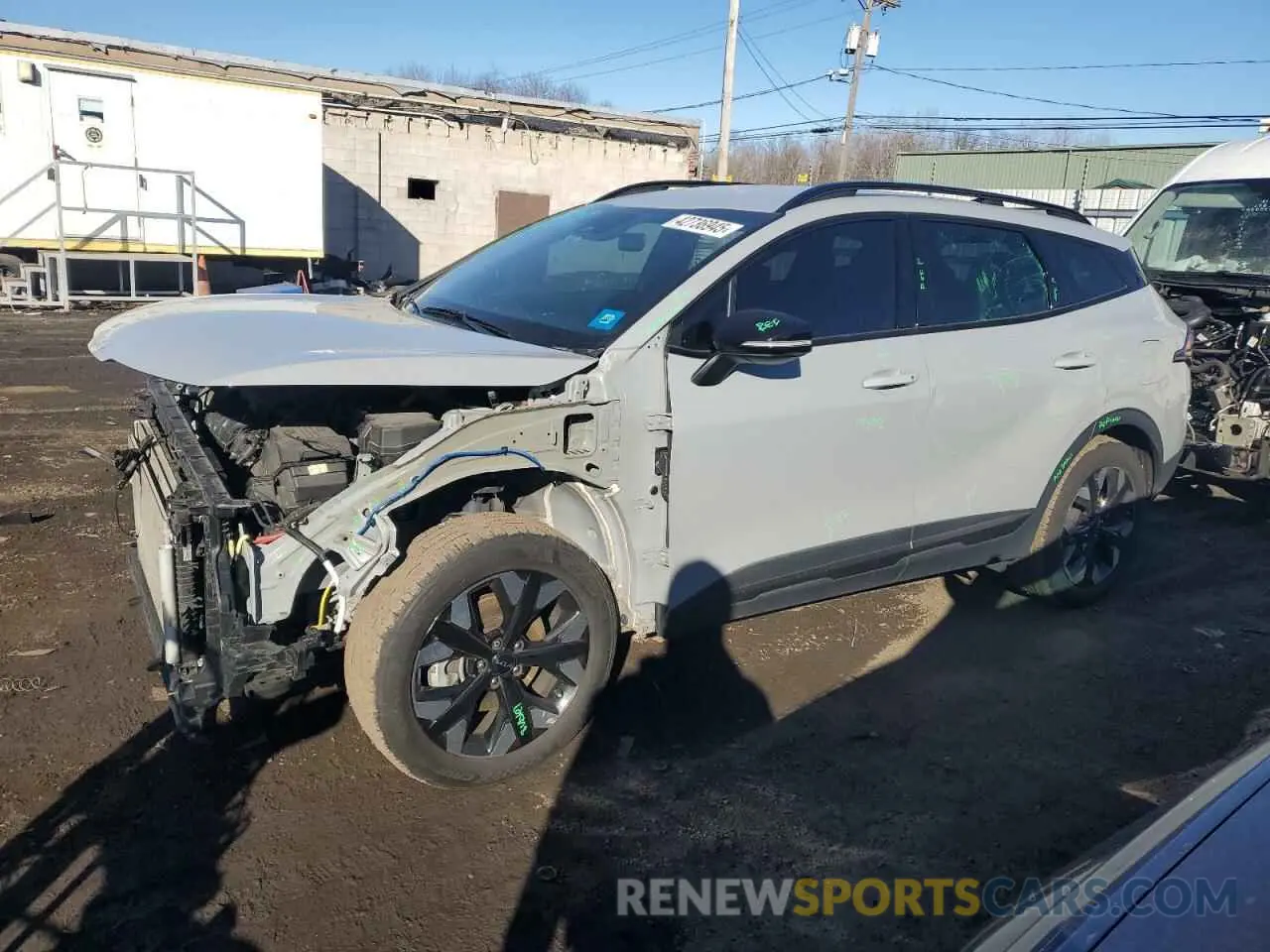 1 Photograph of a damaged car 5XYK6CAF4PG015634 KIA SPORTAGE X 2023
