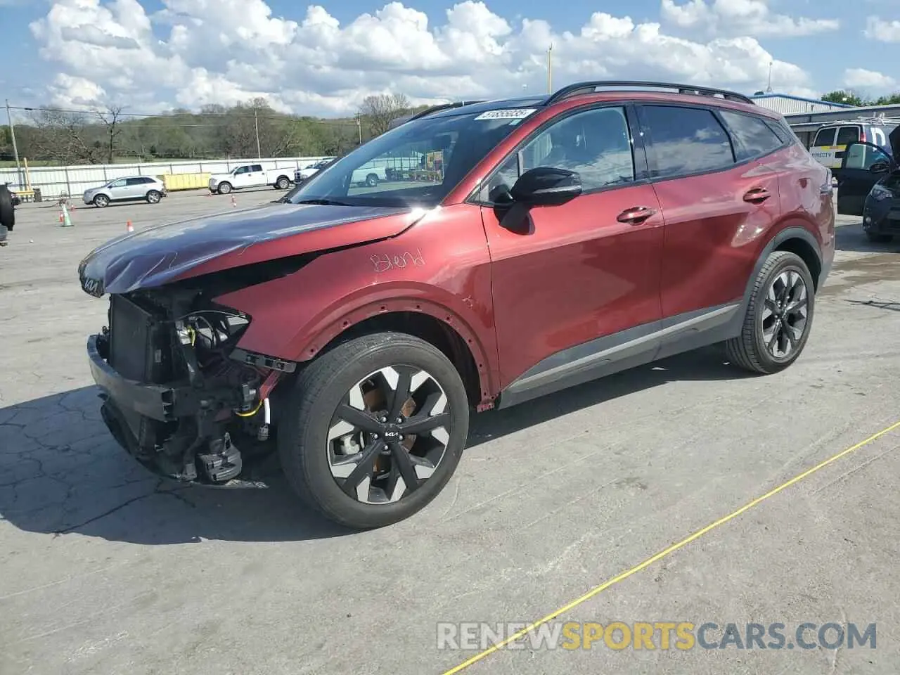 1 Photograph of a damaged car 5XYK6CAF5PG078144 KIA SPORTAGE X 2023