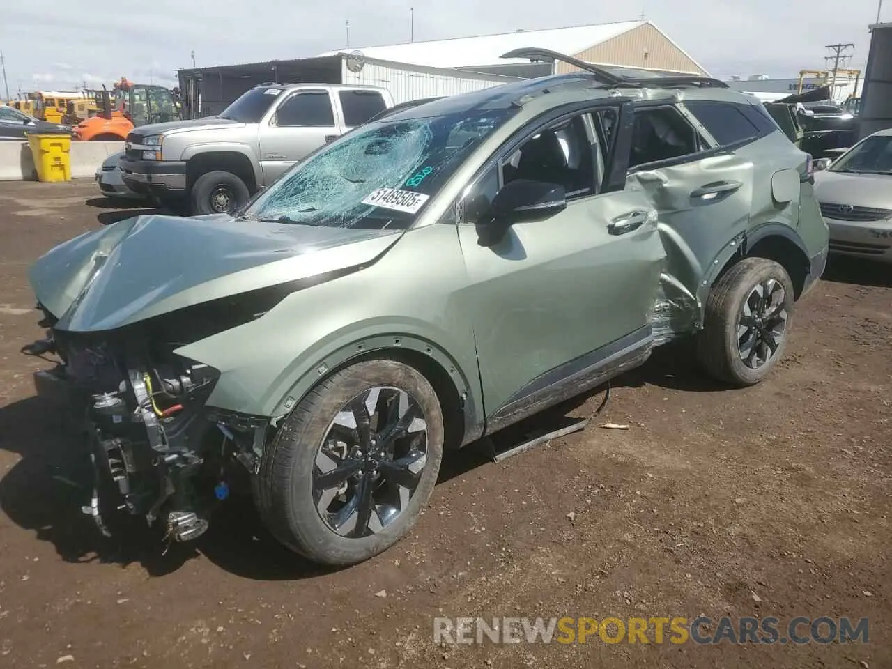 1 Photograph of a damaged car 5XYK6CAF6PG102869 KIA SPORTAGE X 2023