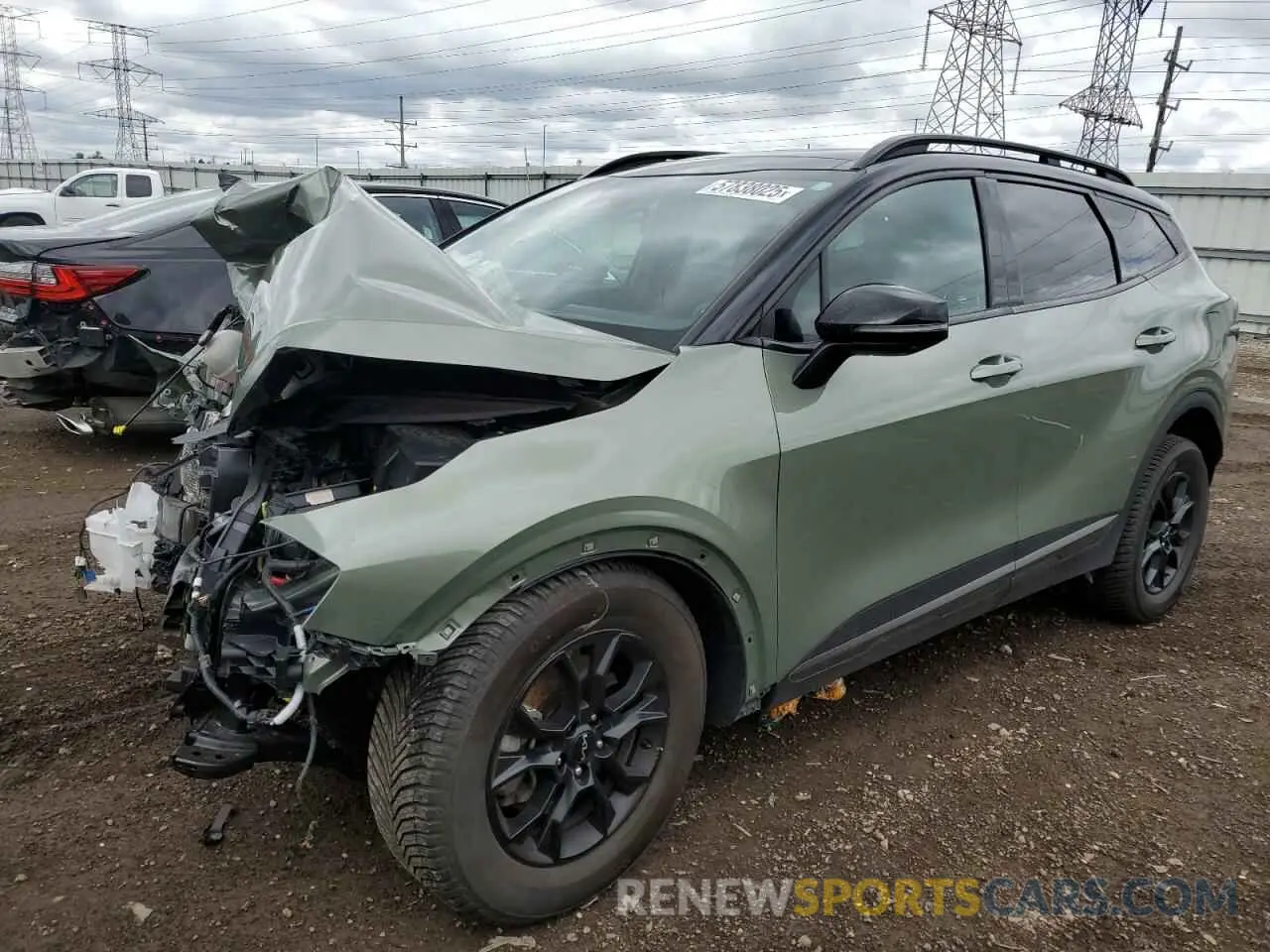 1 Photograph of a damaged car 5XYK7CAF3PG025861 KIA SPORTAGE X 2023