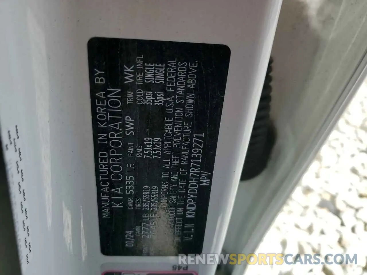 13 Photograph of a damaged car KNDPYDDH7R7139271 KIA SPORTAGE X 2024