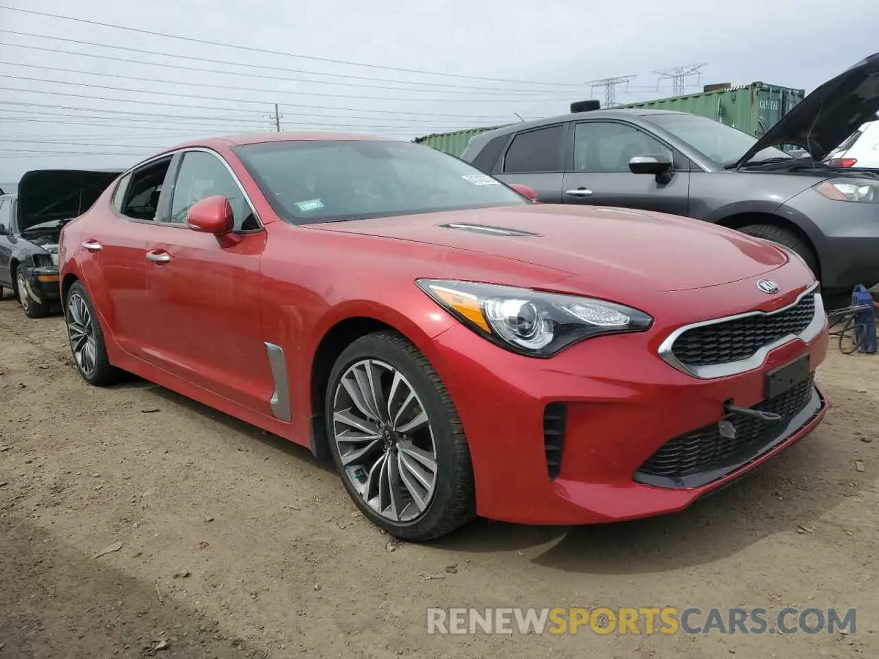 4 Photograph of a damaged car KNAE15LA1K6043800 KIA STINGER 2019