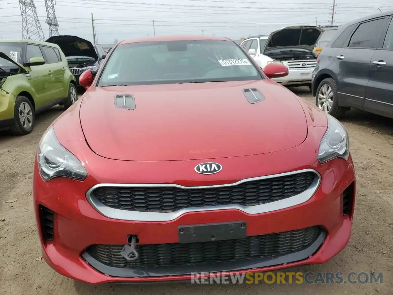 5 Photograph of a damaged car KNAE15LA1K6043800 KIA STINGER 2019