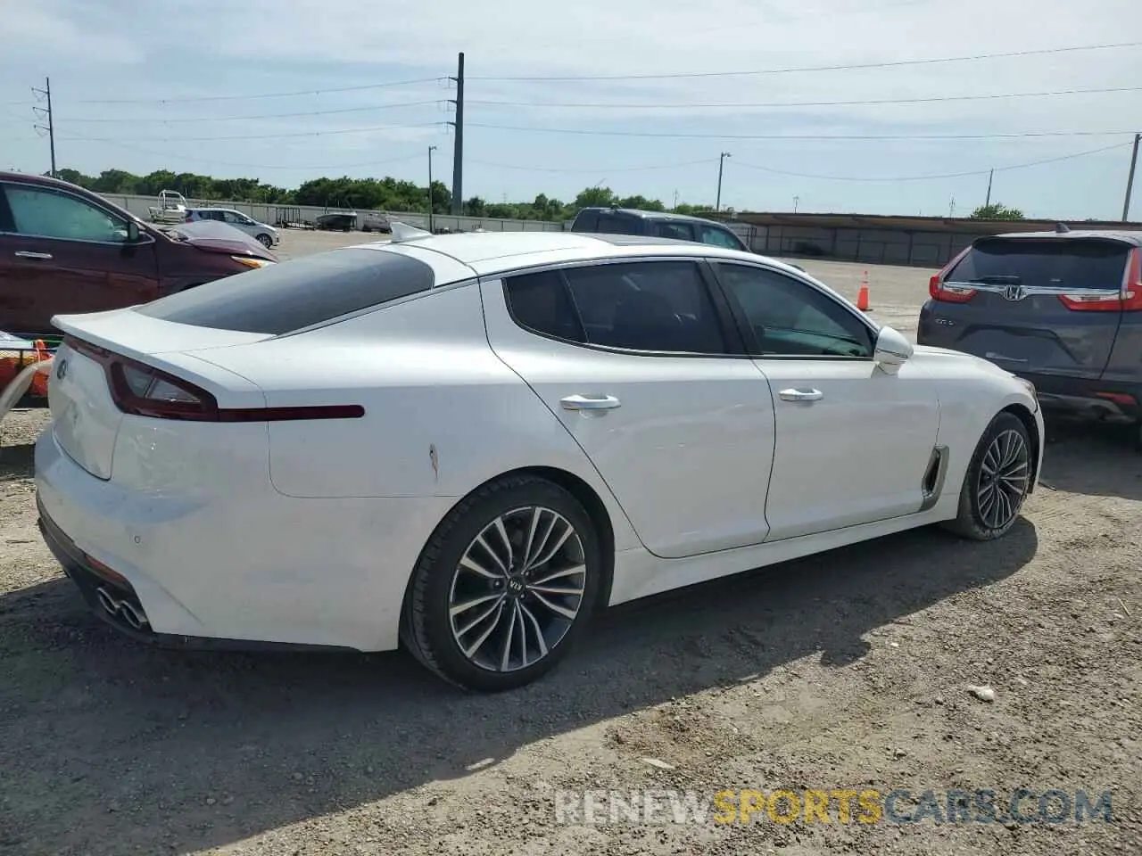 3 Photograph of a damaged car KNAE15LA1K6052108 KIA STINGER 2019