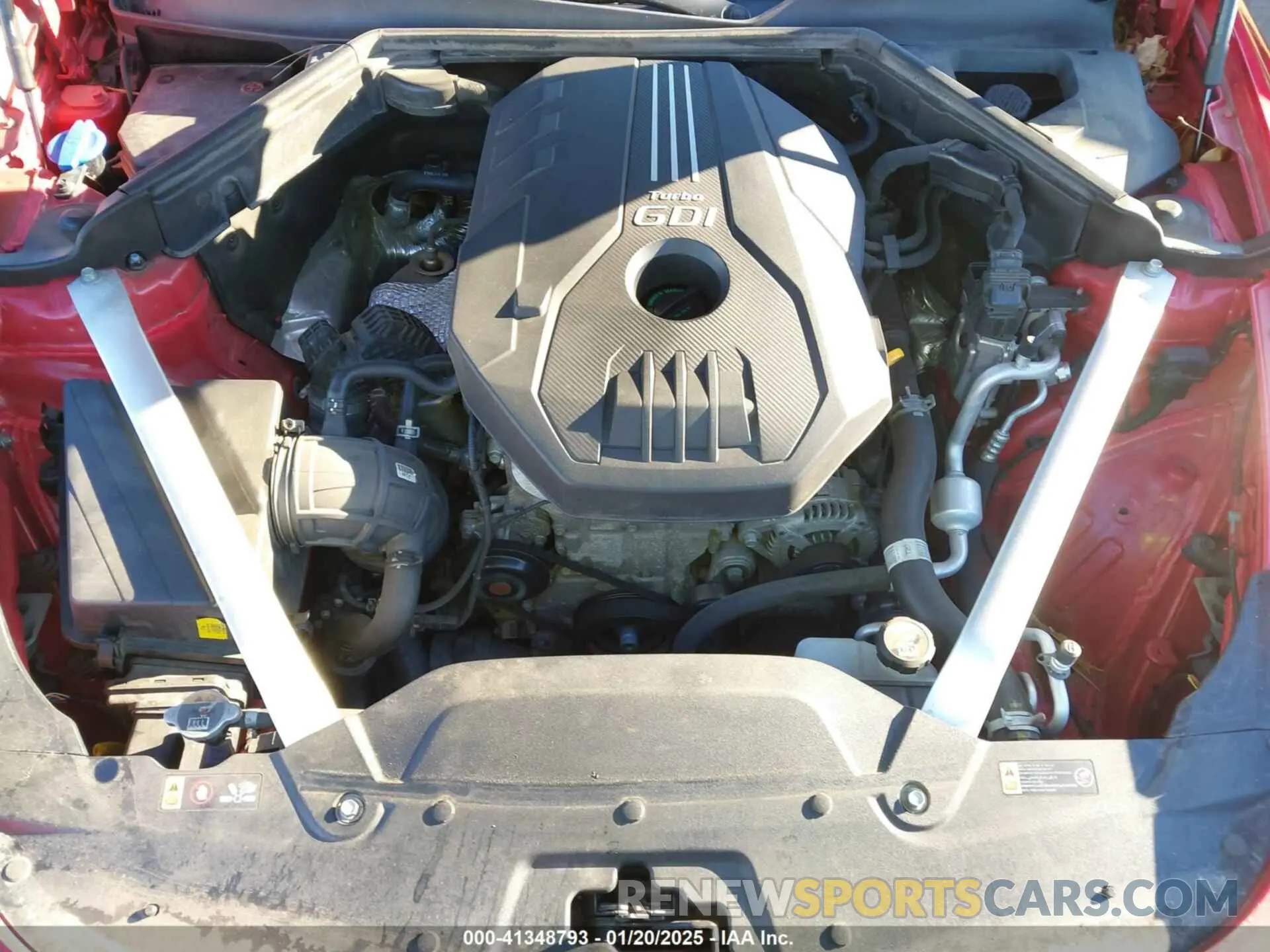 10 Photograph of a damaged car KNAE15LA2K6046124 KIA STINGER 2019