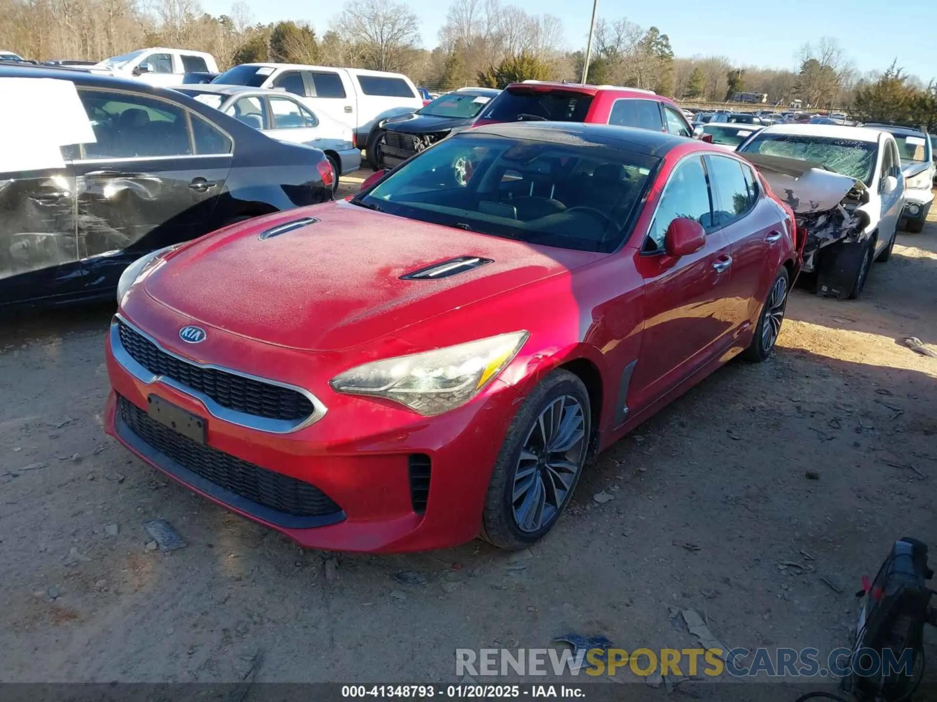 2 Photograph of a damaged car KNAE15LA2K6046124 KIA STINGER 2019