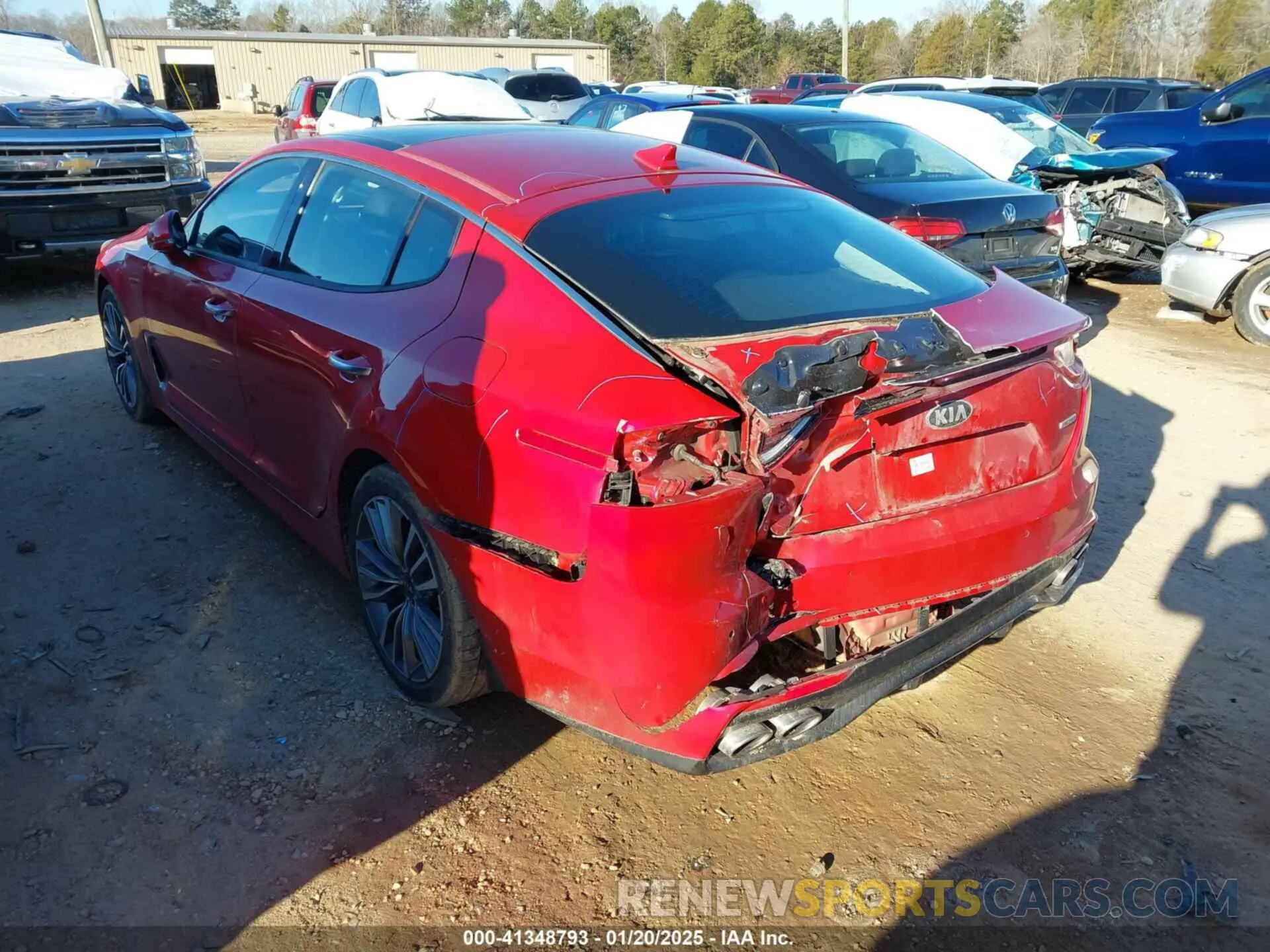 3 Photograph of a damaged car KNAE15LA2K6046124 KIA STINGER 2019