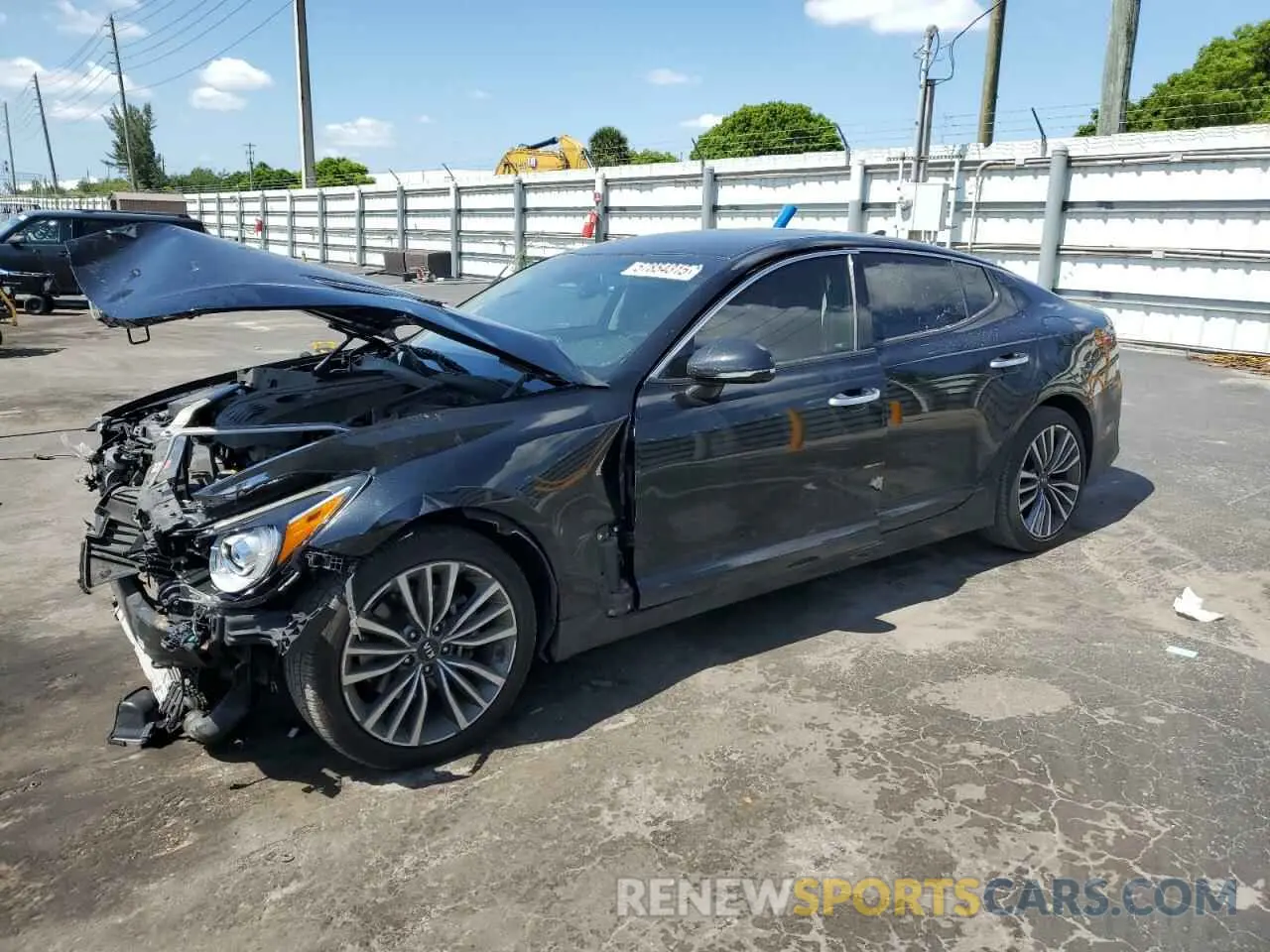 1 Photograph of a damaged car KNAE15LA2K6046656 KIA STINGER 2019