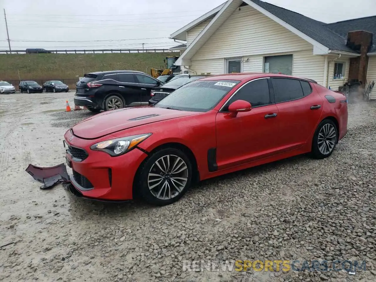 1 Photograph of a damaged car KNAE15LA3K6047329 KIA STINGER 2019