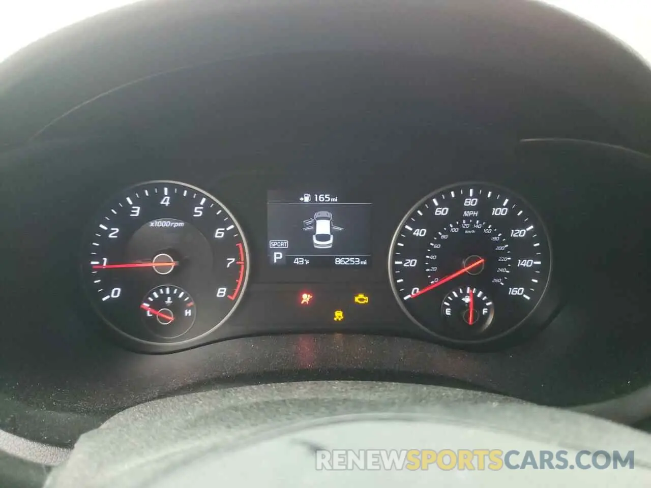 9 Photograph of a damaged car KNAE15LA3K6047329 KIA STINGER 2019