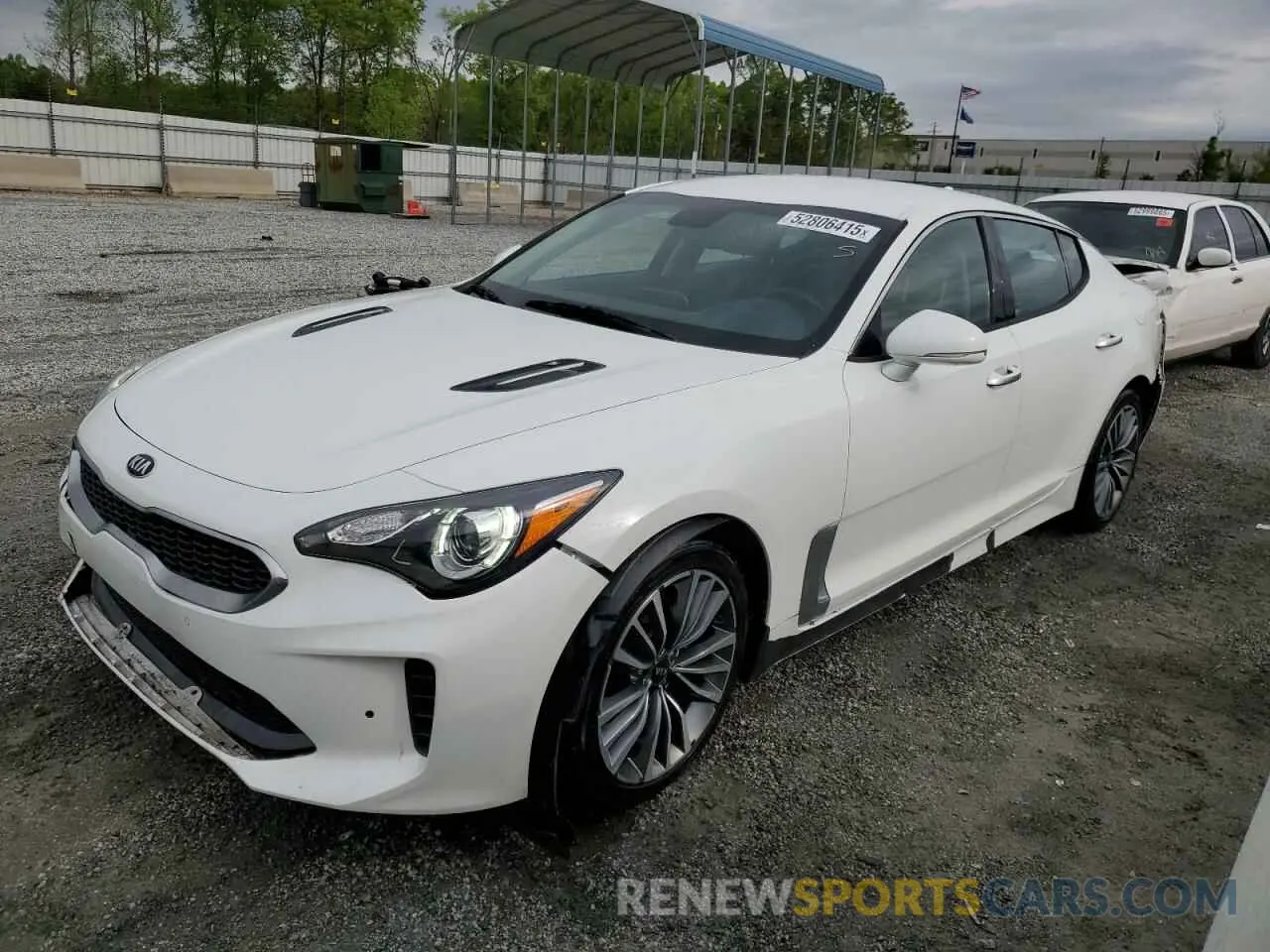 1 Photograph of a damaged car KNAE15LA4K6064060 KIA STINGER 2019