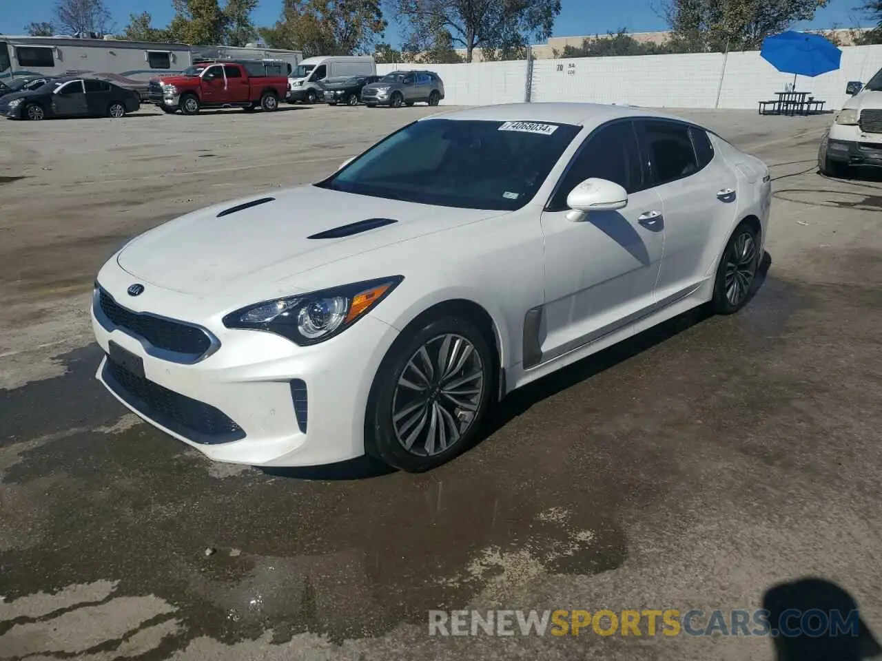1 Photograph of a damaged car KNAE15LA5K6051365 KIA STINGER 2019