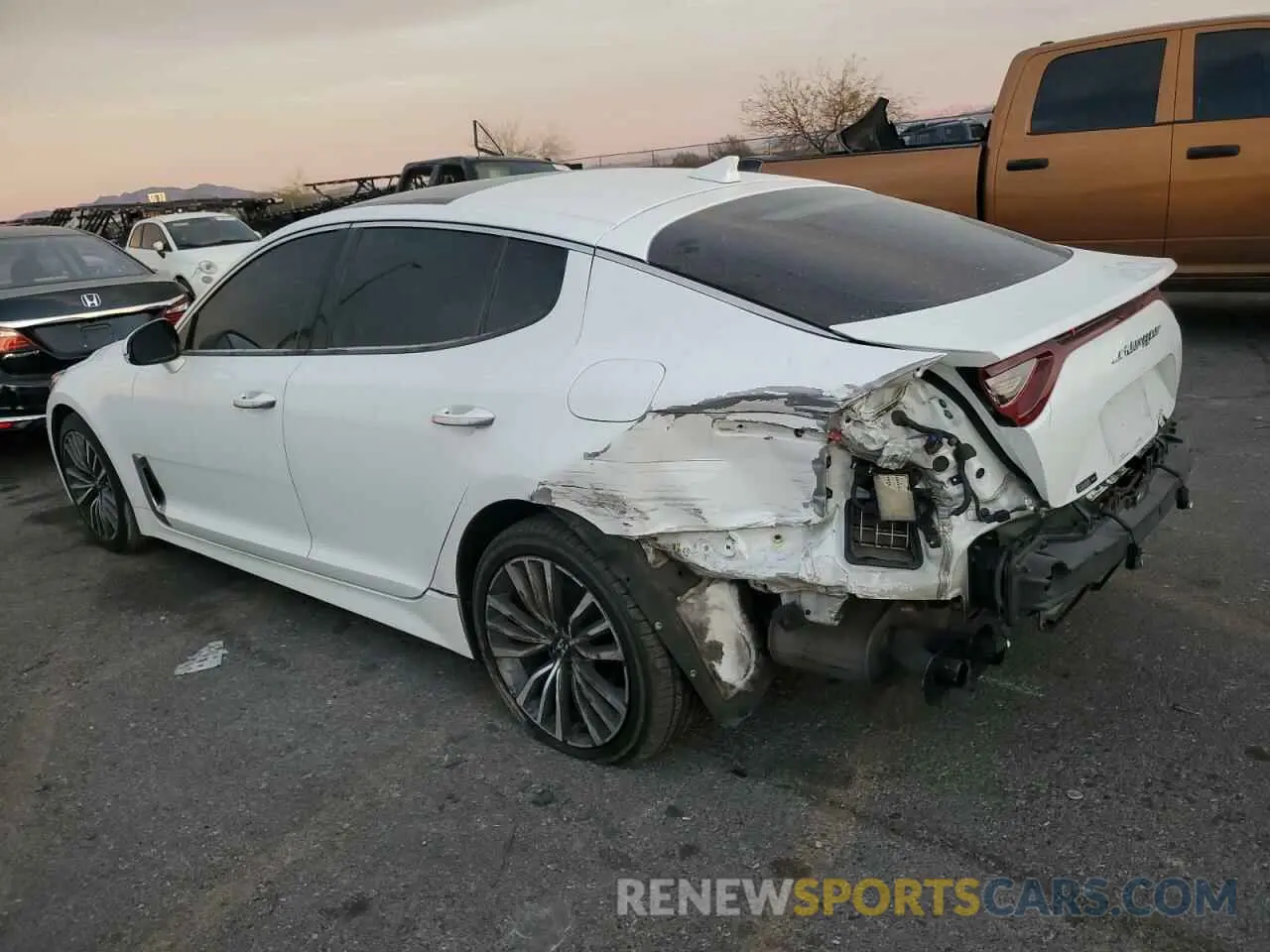 2 Photograph of a damaged car KNAE15LA6K6047955 KIA STINGER 2019