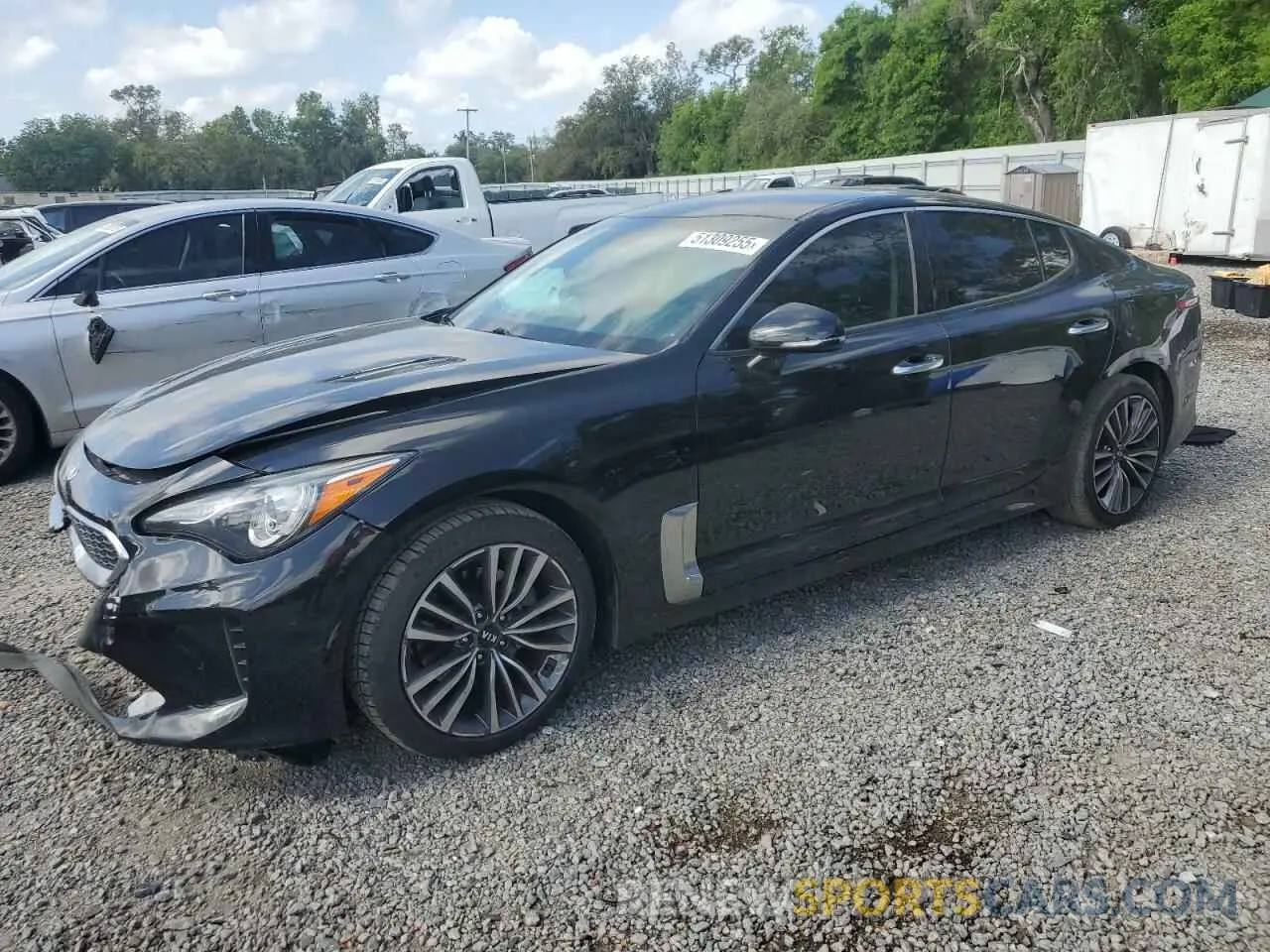 1 Photograph of a damaged car KNAE15LA6K6063816 KIA STINGER 2019